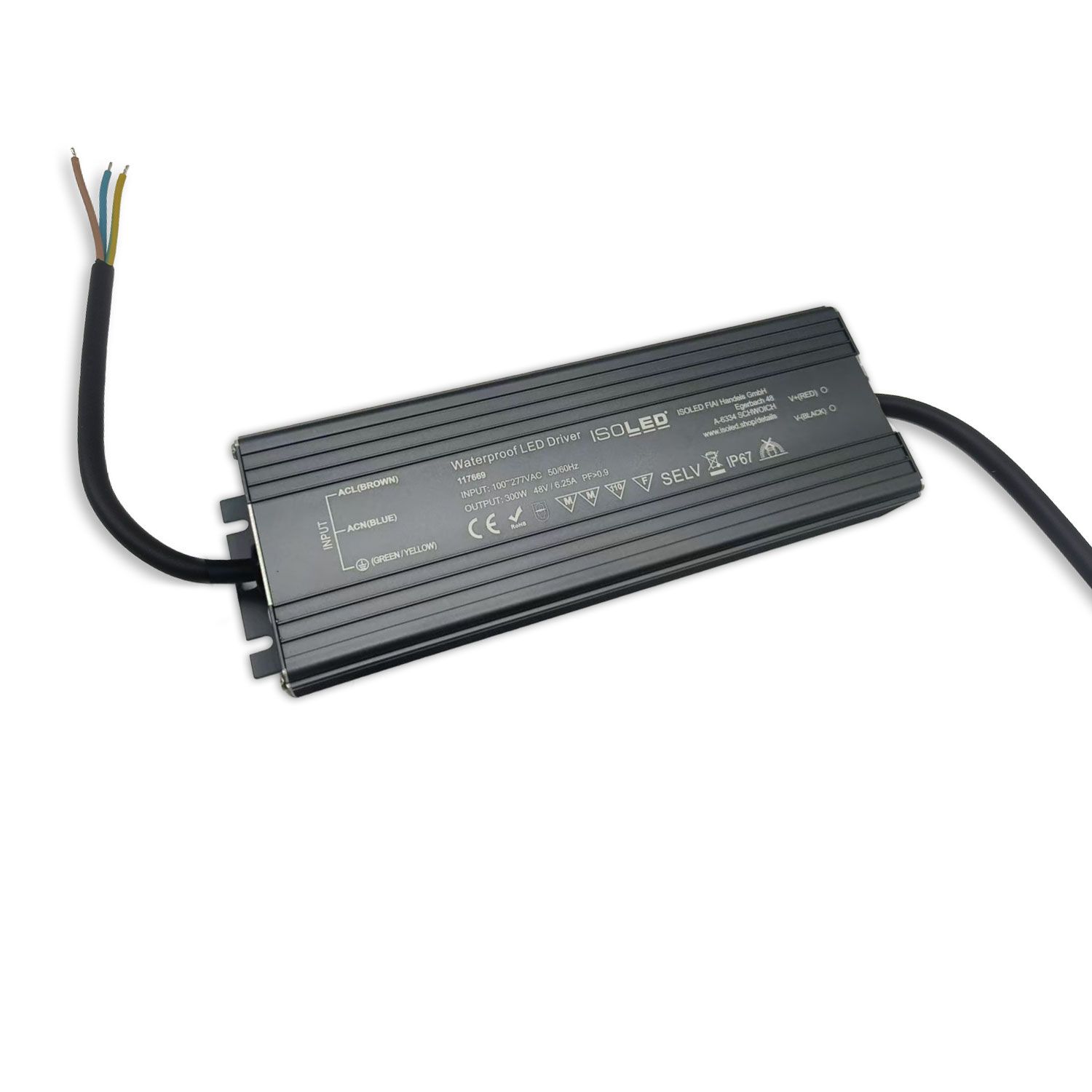 ISOLED LED Trafo 48V/DC, 300W, kompakt, IP67, SELV - 1