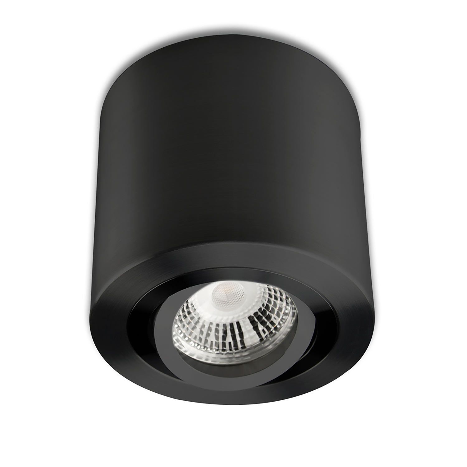 ISOLED Deckenaufbauleuchte rund für GU10/MR16, Alu schwarz, exkl. Leuchtmittel ISOLED Deckenaufbauleuchte rund für GU10/MR16, Alu schwarz, exkl. Leuchtmittel - 1