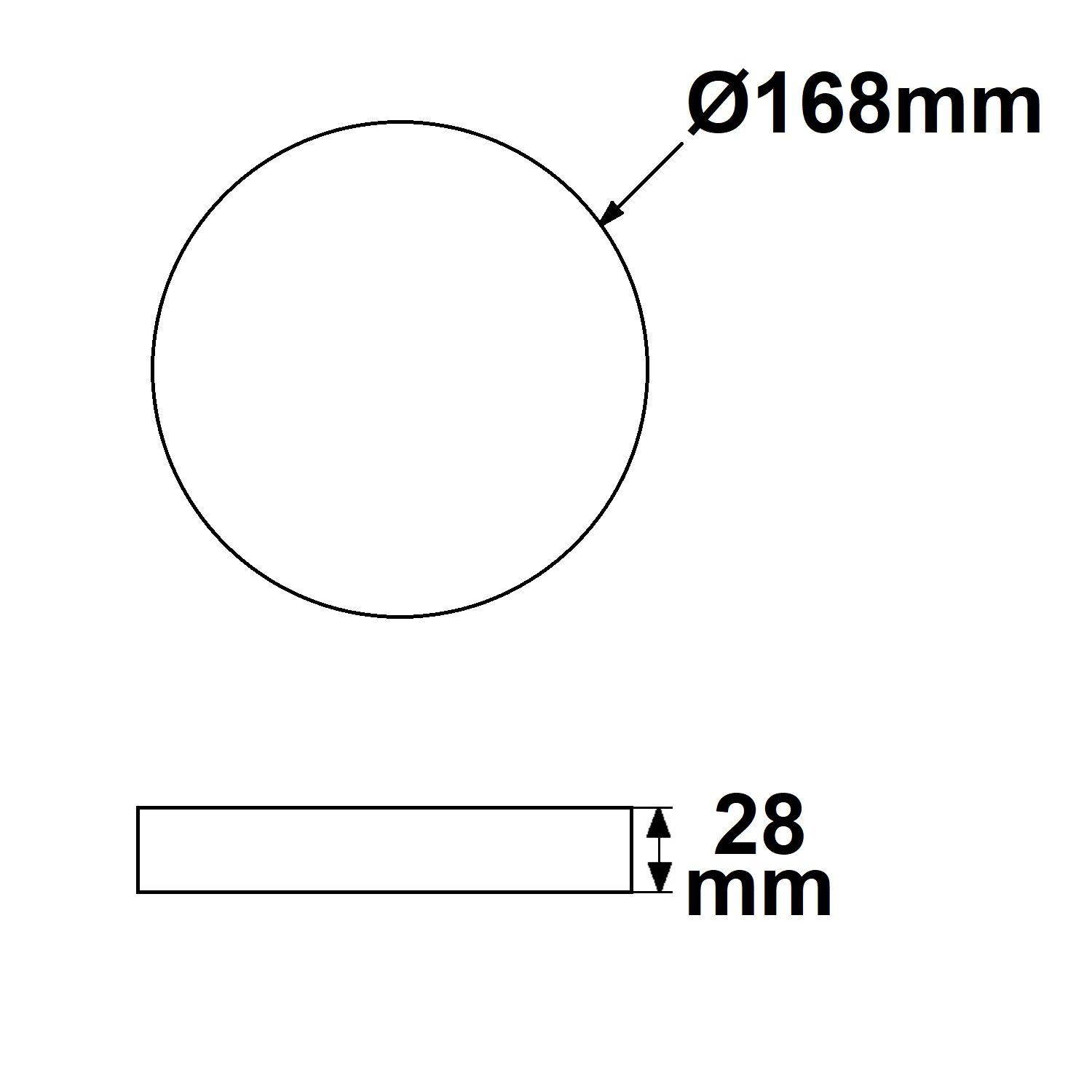 ISOLED LED Umrüstplatine 168mm, 16W, mit Haltemagnet, neutralweiß - 3