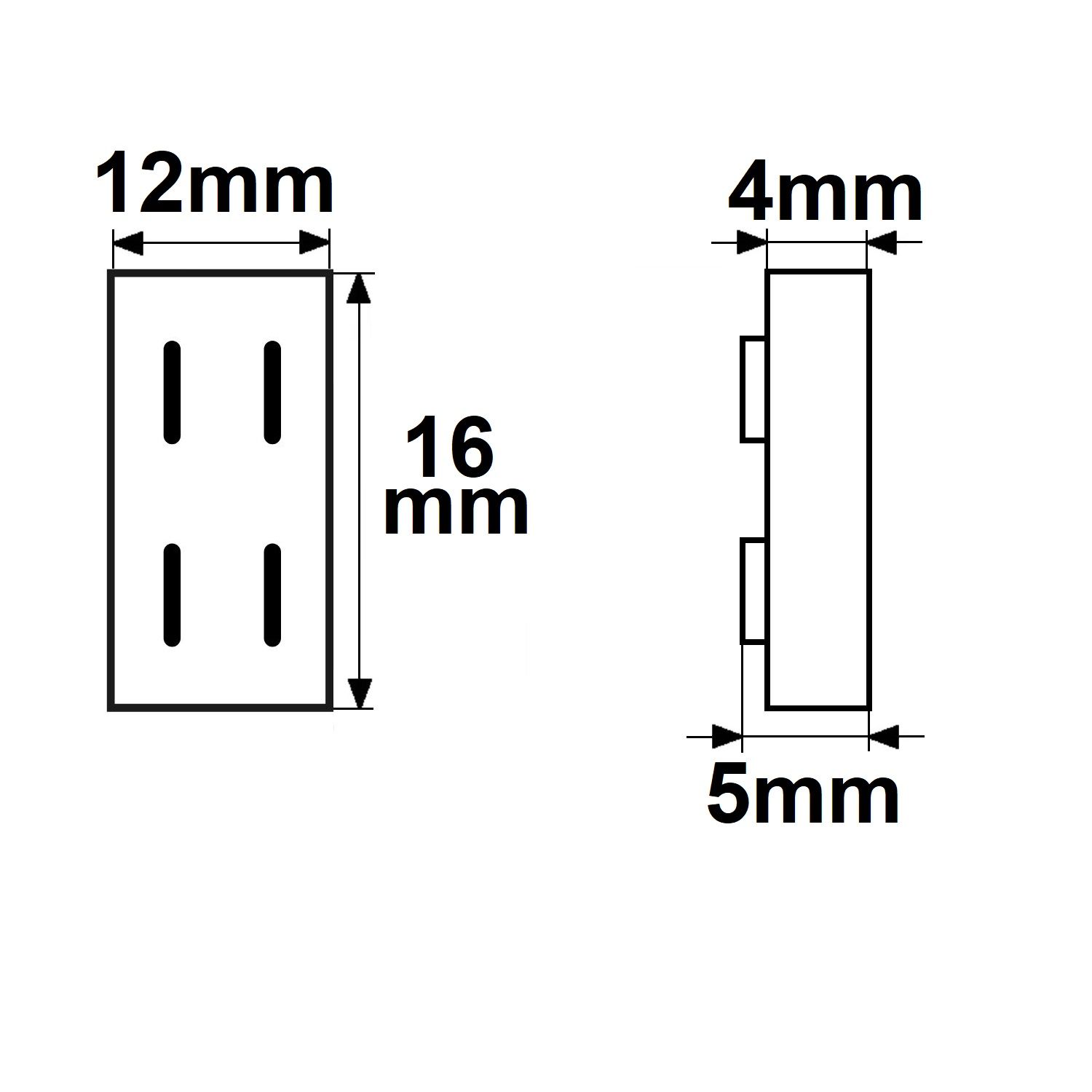 ISOLED Kontakt-Verbinder Universal (max. 5A) K2-210 für 2-pol. IP20 Flexstripes mit Breite 10mm - 2