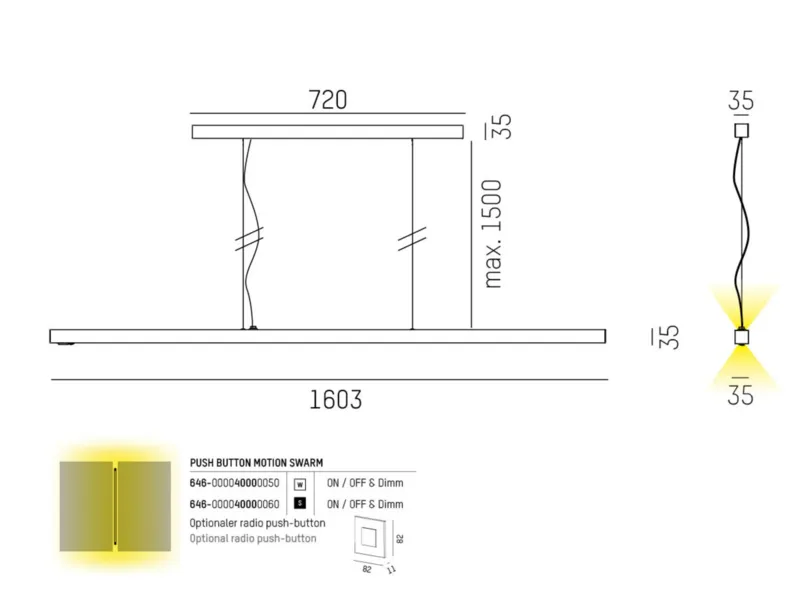 Molto Luce LENS DOUBLE PDI (aluminium eloxiert) - Produktbild 2