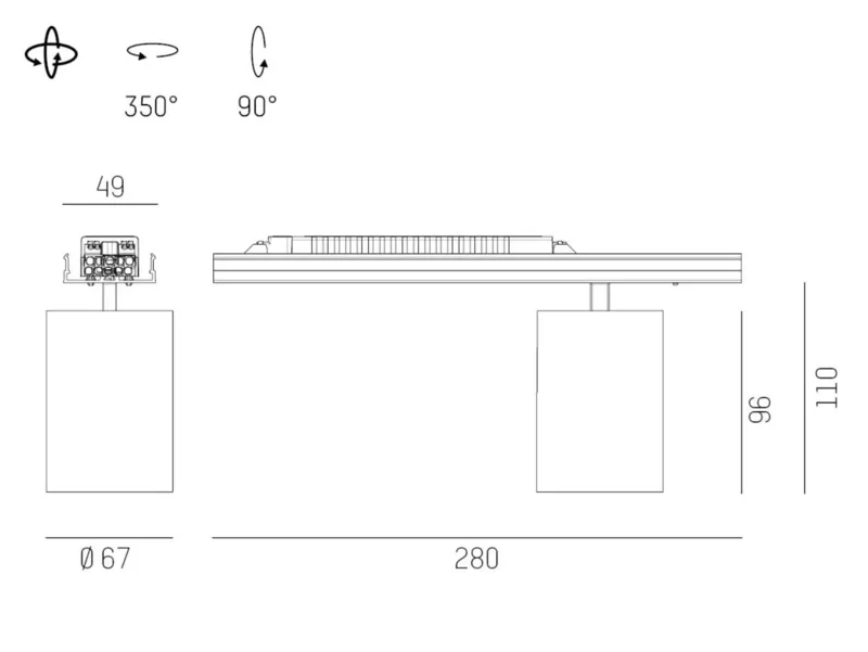 Molto Luce LOG 50 MOVA S EINSATZ (grau) - Produktbild 2