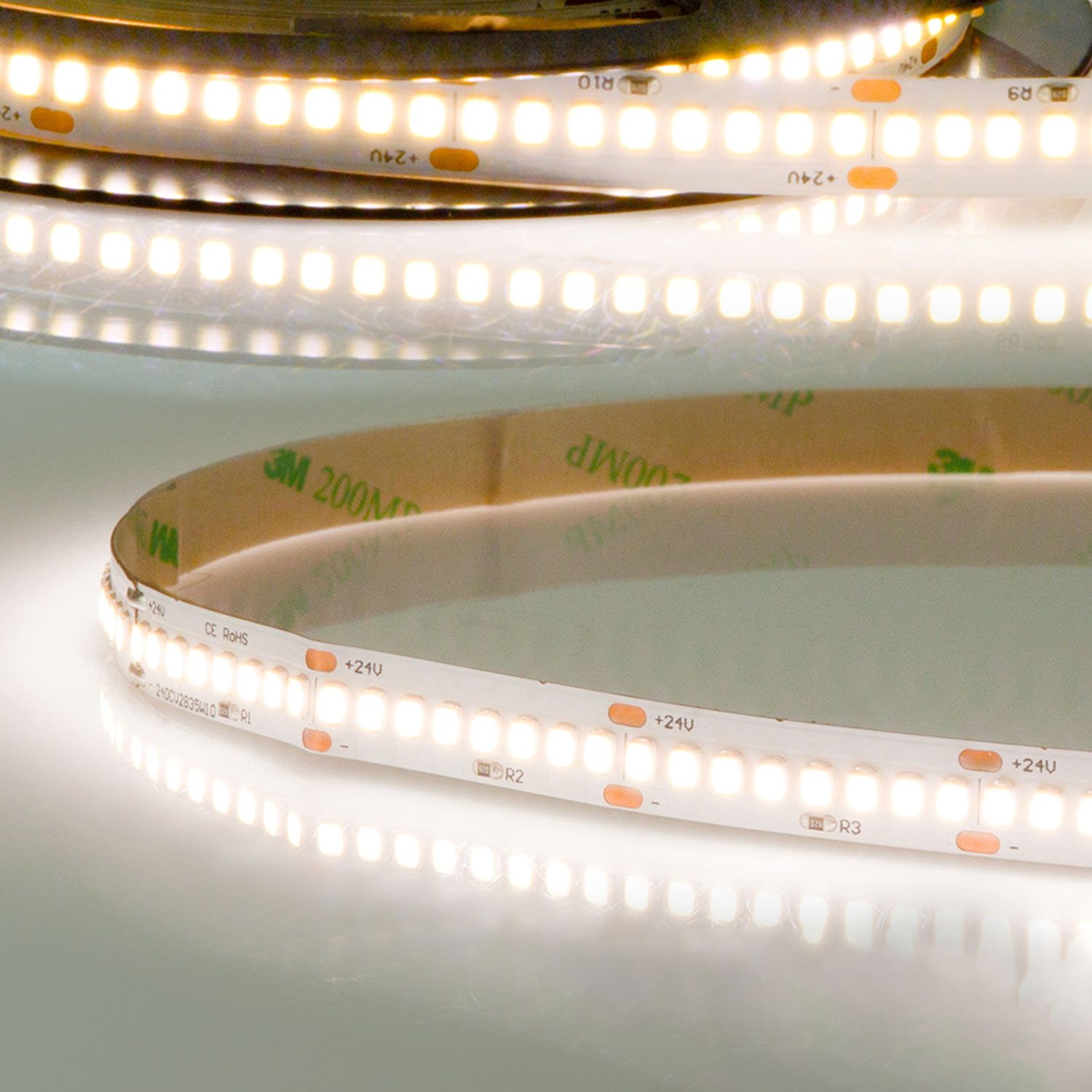 ISOLED LED HEQ930 Flexband High Bright, 24V DC, 32W, IP20, 3000K, 150 lm/W, 5m Rolle, 240 LED/m - 1