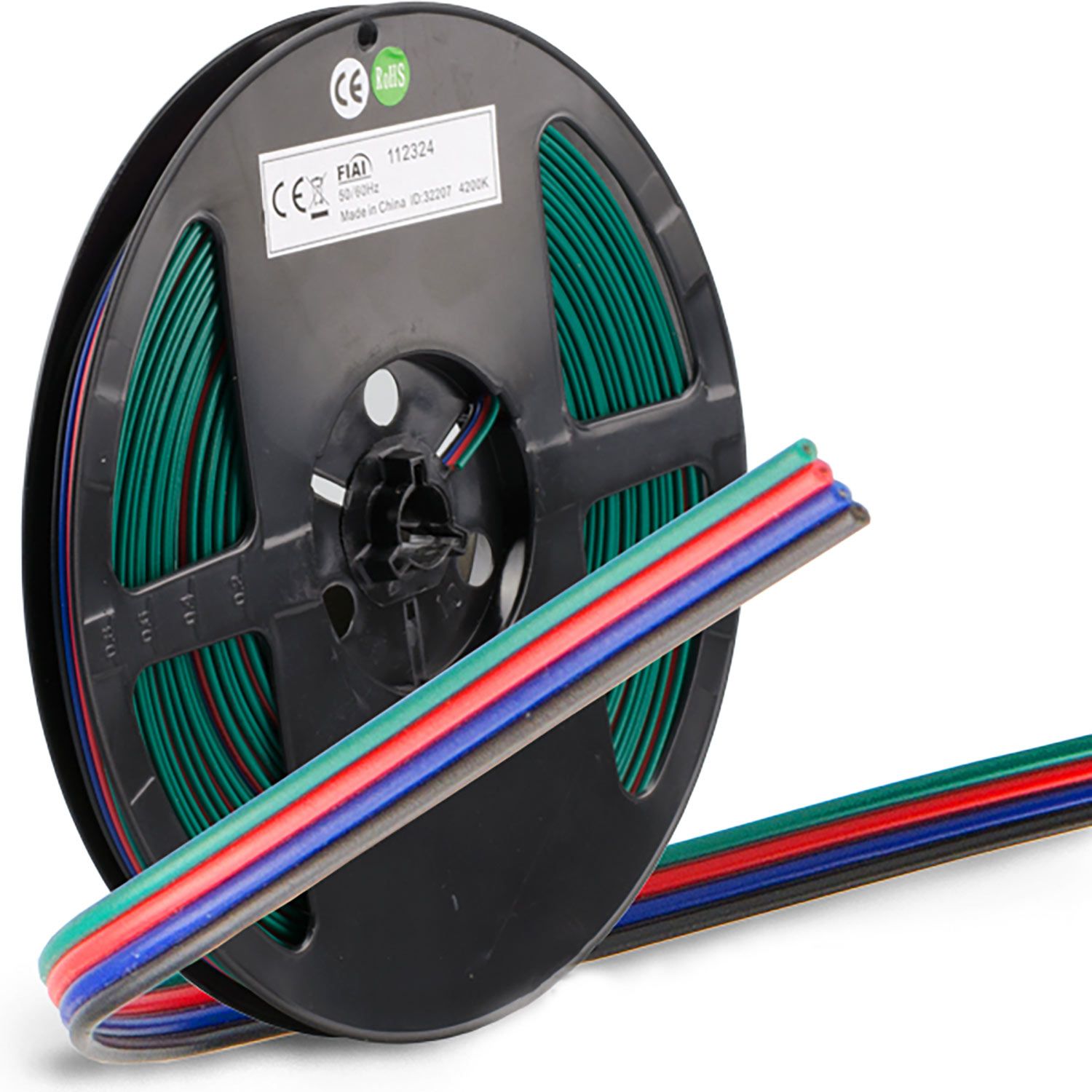 ISOLED Kabel RGB 25m Rolle 4-polig 0,5mm² H03VH-H AWG20 - 1