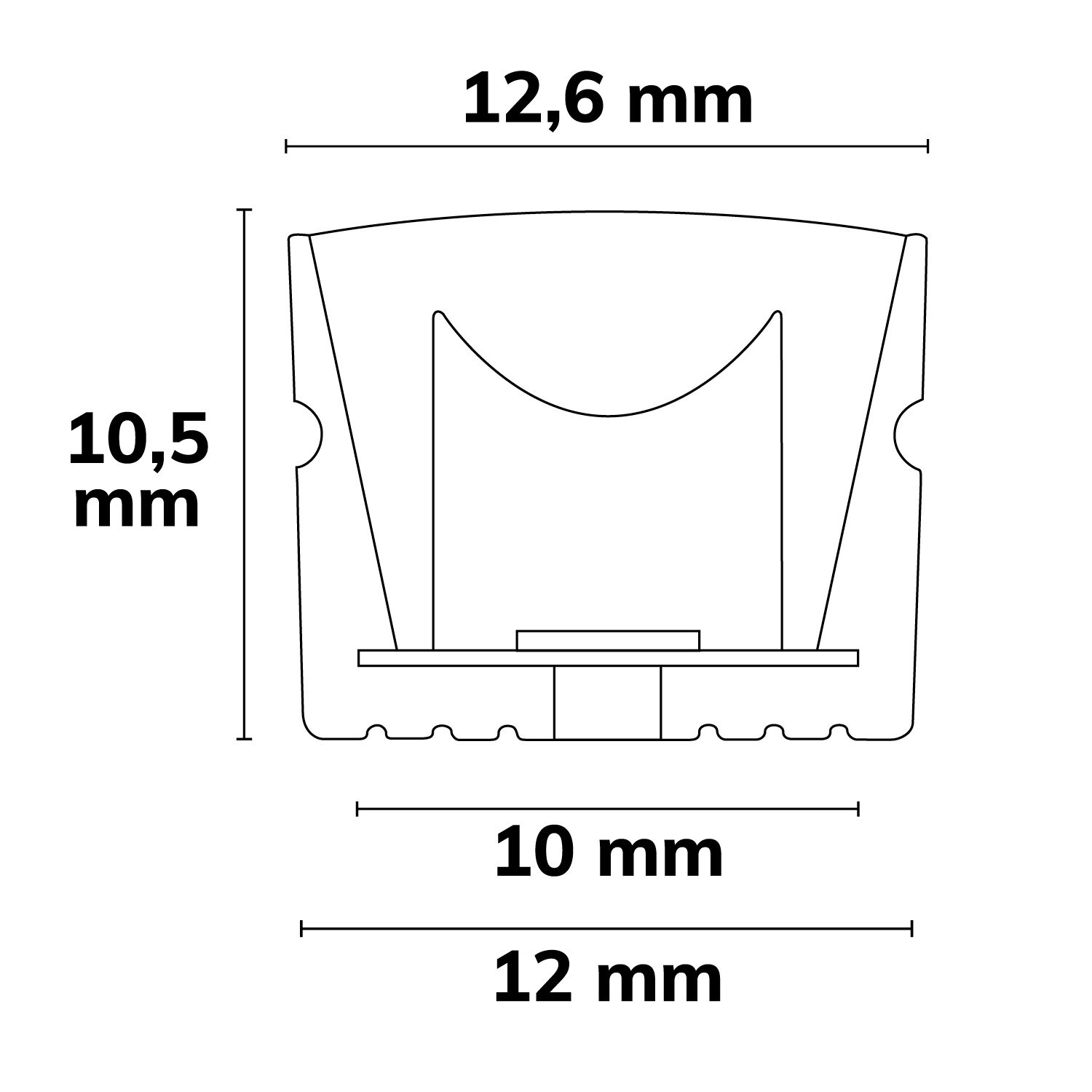 ISOLED LED Wallwasher Flexband 20x55°, 3000K, 48V DC, 16W, IP67, CRI90, 10m Rolle, 84 LED/m - 3