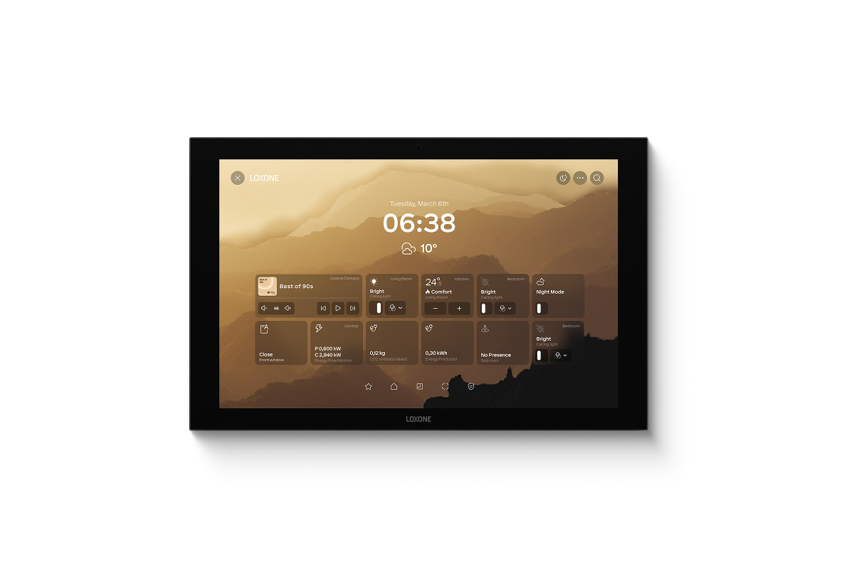 Loxone Wall Display 10 Anthrazit - 3