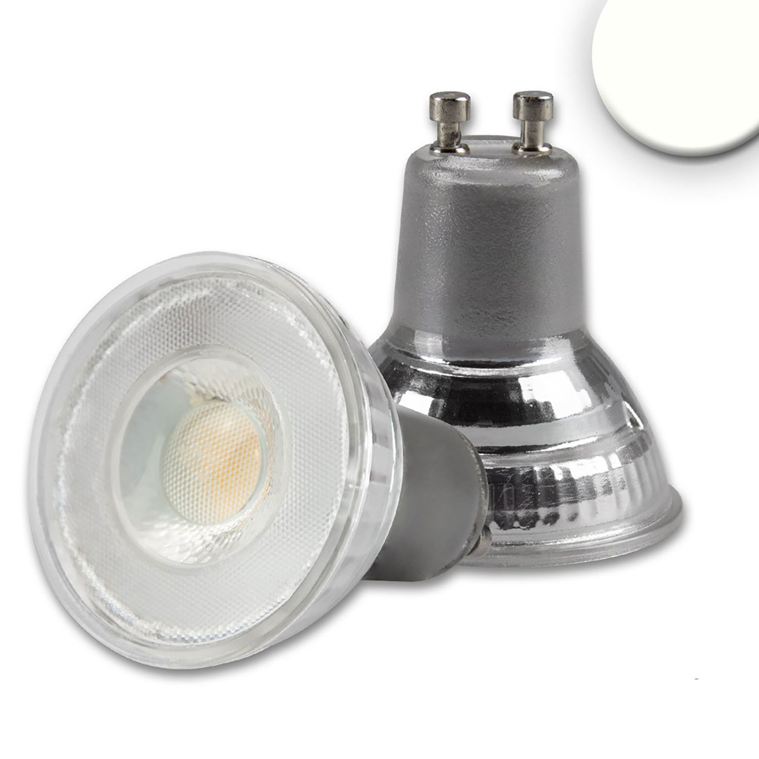 ISOLED GU10 LED Strahler 5W, 45°, prismatisch, neutralweiß, dimmbar, CRI90 - 1