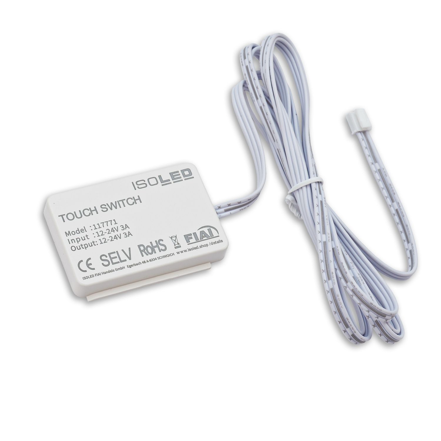 ISOLED MiniAMP kapazitiver Touch-SENSOR mit Dimmfunktion (durch 2cm Holz) - für Masterport, 12-24V DC - 1