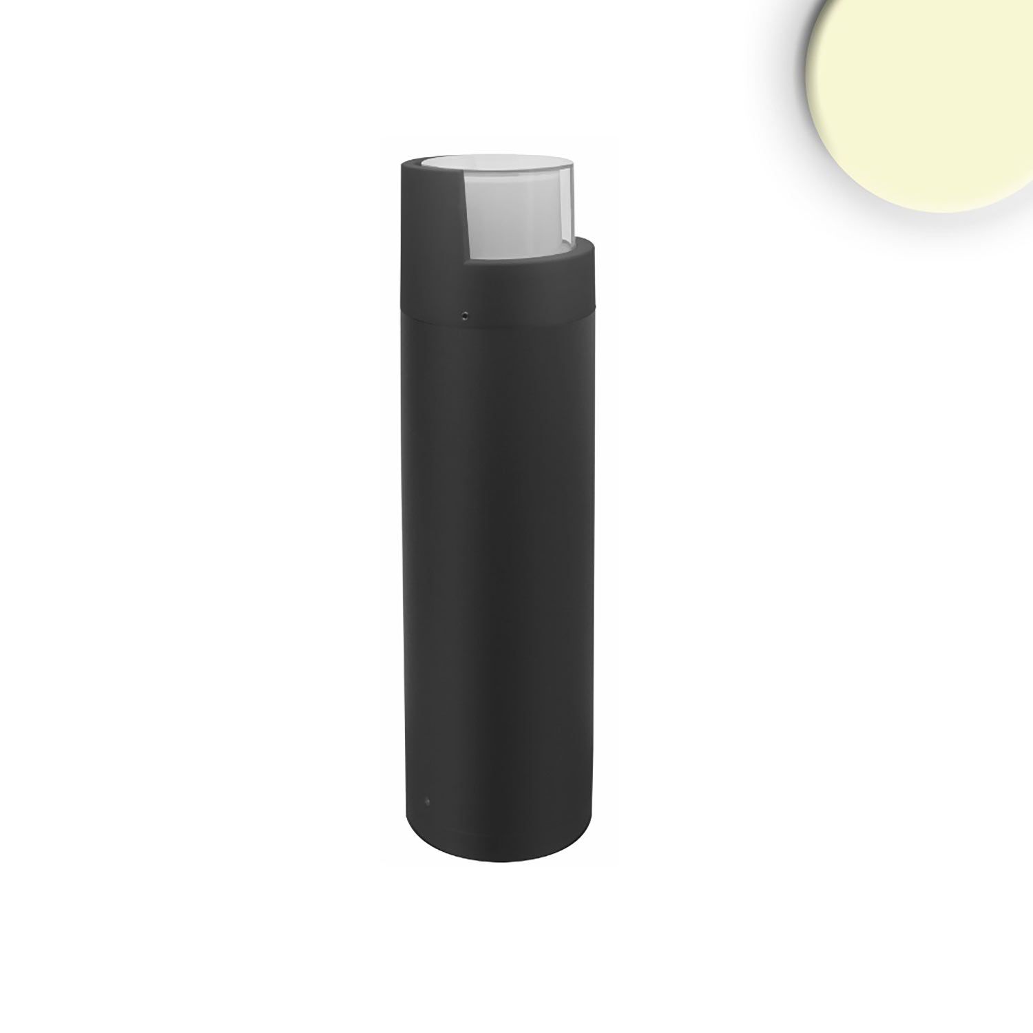 ISOLED LED Wegeleuchte Poller-6, 50cm, 6W, sandschwarz, warmweiß - 1