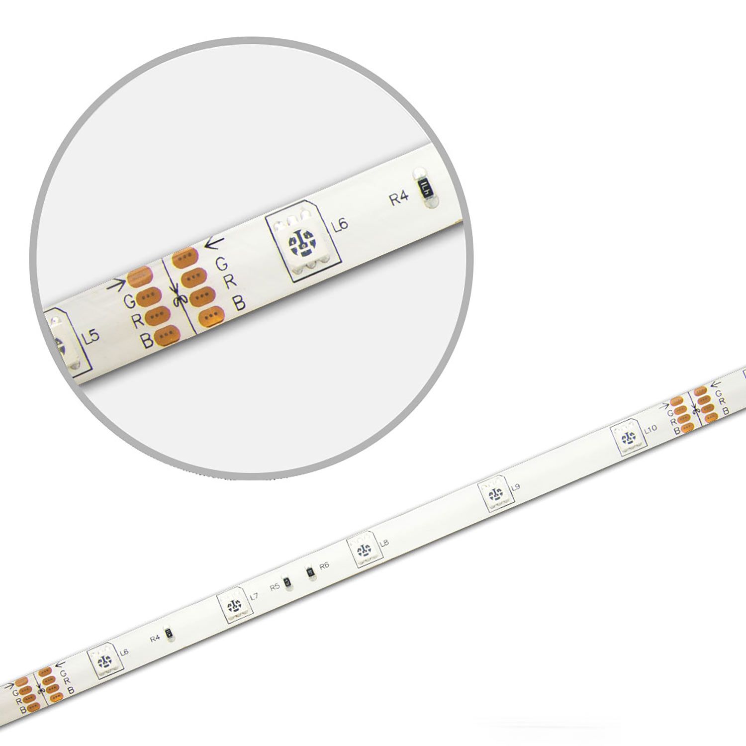 ISOLED LED SIL-RGB Flexband, 24V DC, 7,2W, IP66, 5m Rolle, 30 LED/m - 2