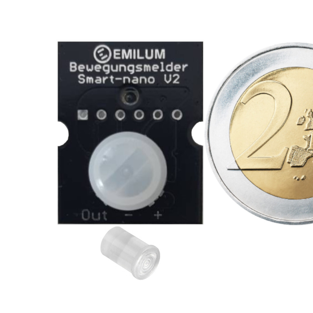 Emilum Bewegungsmelder 24V Smart Nano mit Helligkeitssensor Emilum Bewegungsmelder 24V Smart Nano mit Helligkeitssensor - 1