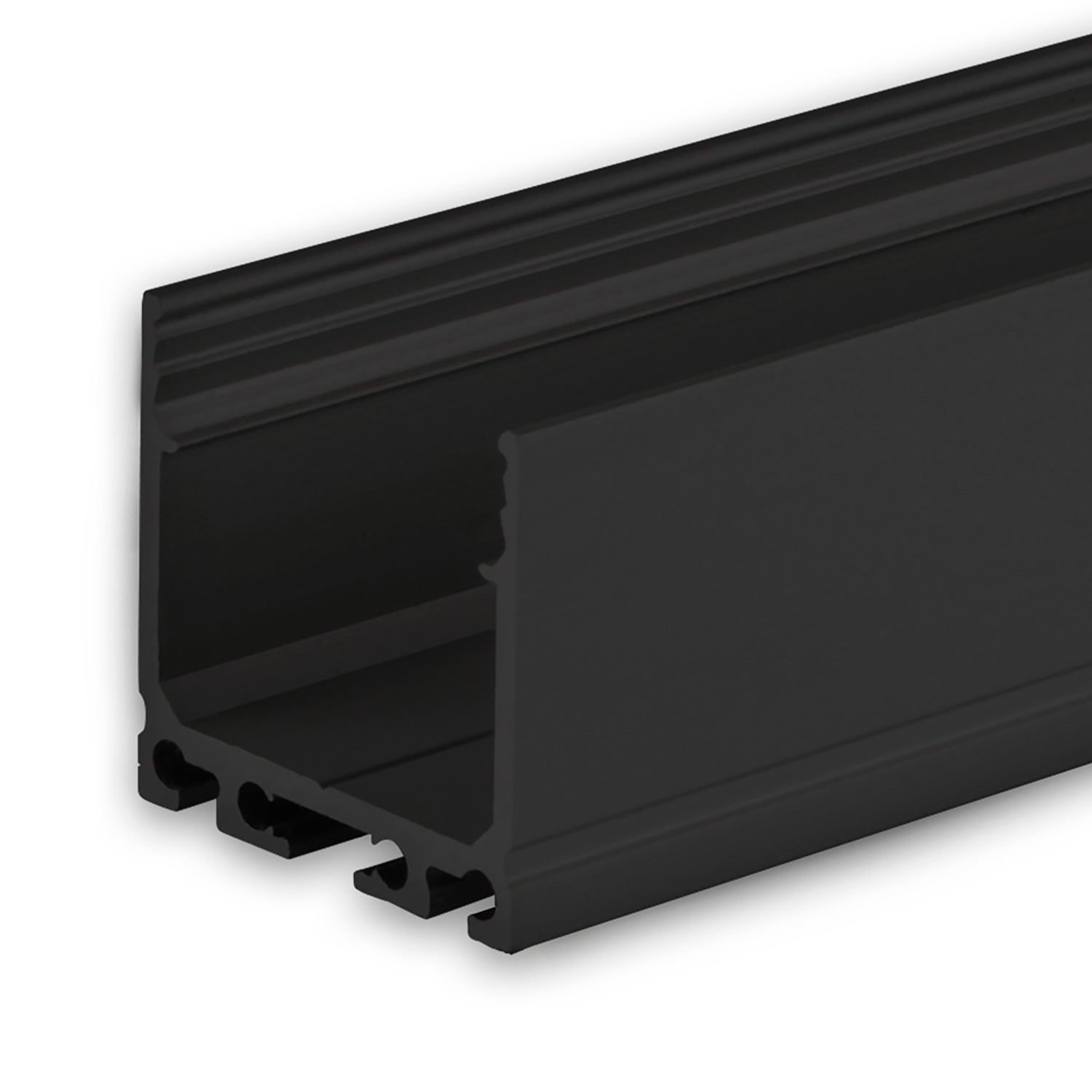 ISOLED LED Aufbauprofil SURF20 Aluminium schwarz pulverbeschichtet RAL 9005, 200cm ISOLED LED Aufbauprofil SURF20 Aluminium schwarz pulverbeschichtet RAL 9005, 200cm - 1