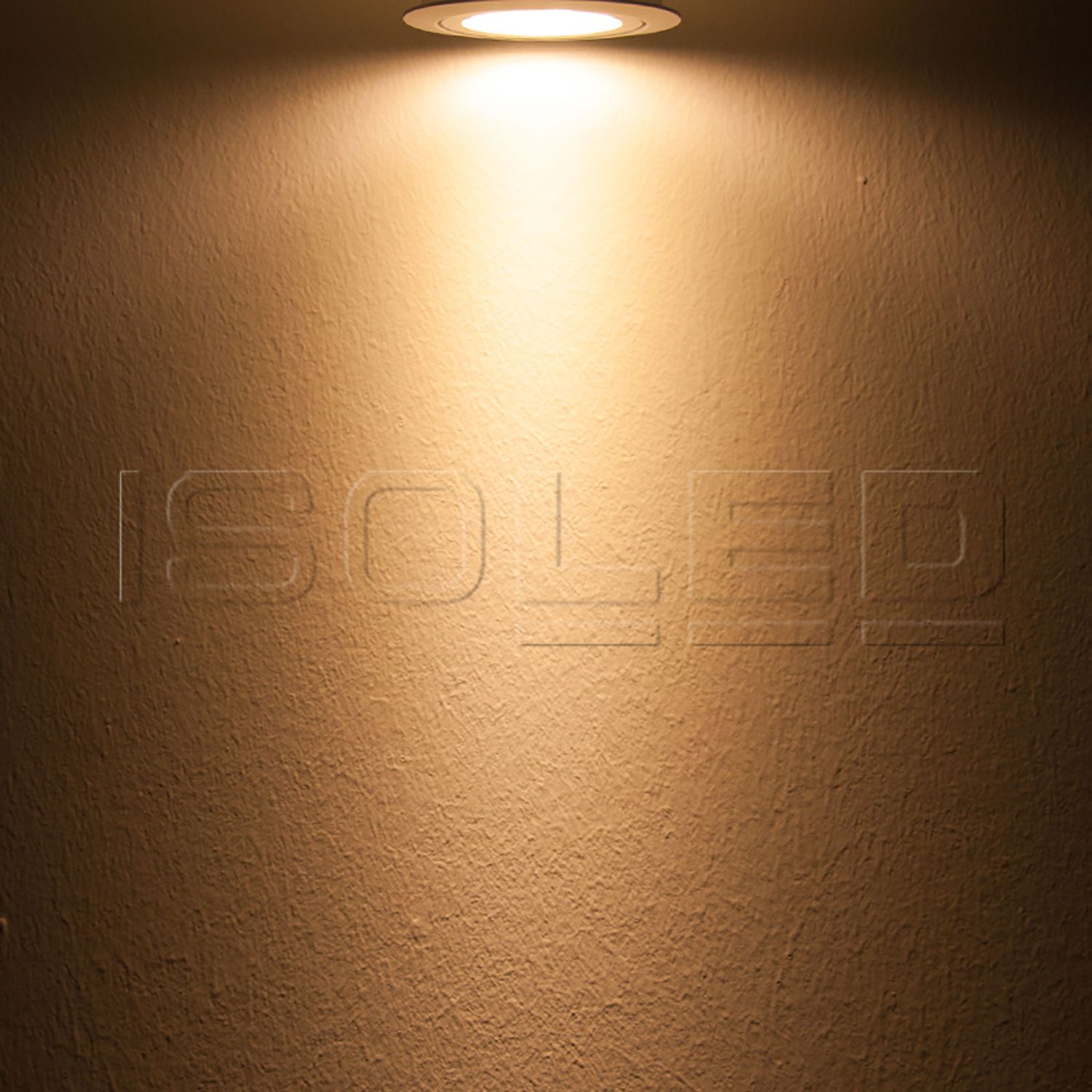 ISOLED LED Einbaustrahler, weiß, 8W, 72°, rund, warmweiß, dimmbar - 4
