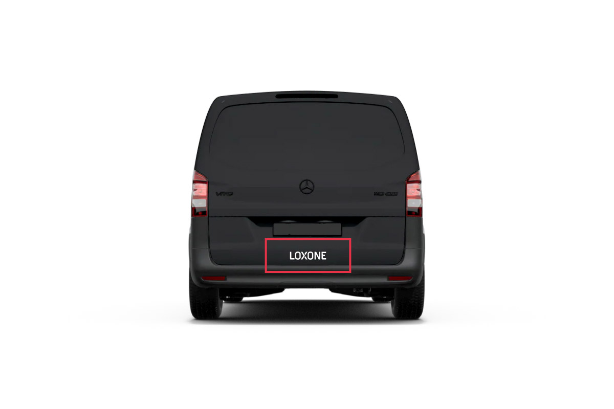 Loxone Autoaufkleber Logo M Weiß Loxone Autoaufkleber Logo M Weiß - 1
