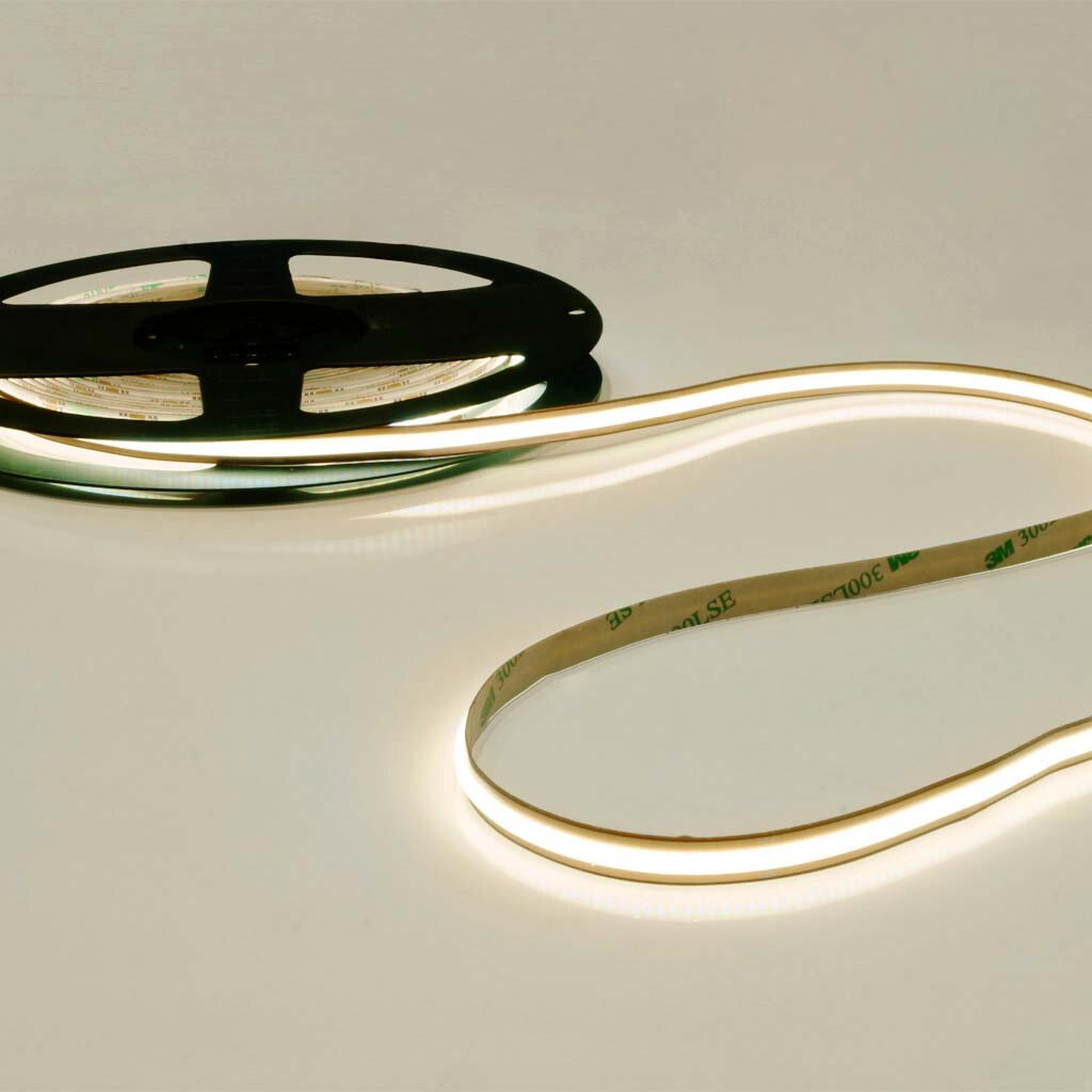Emilum Cut Anywhere COB LED-Stripe 24V, 13W, 2700K, CRI90, 528LED, IP20, 8mm - Produktbild 2