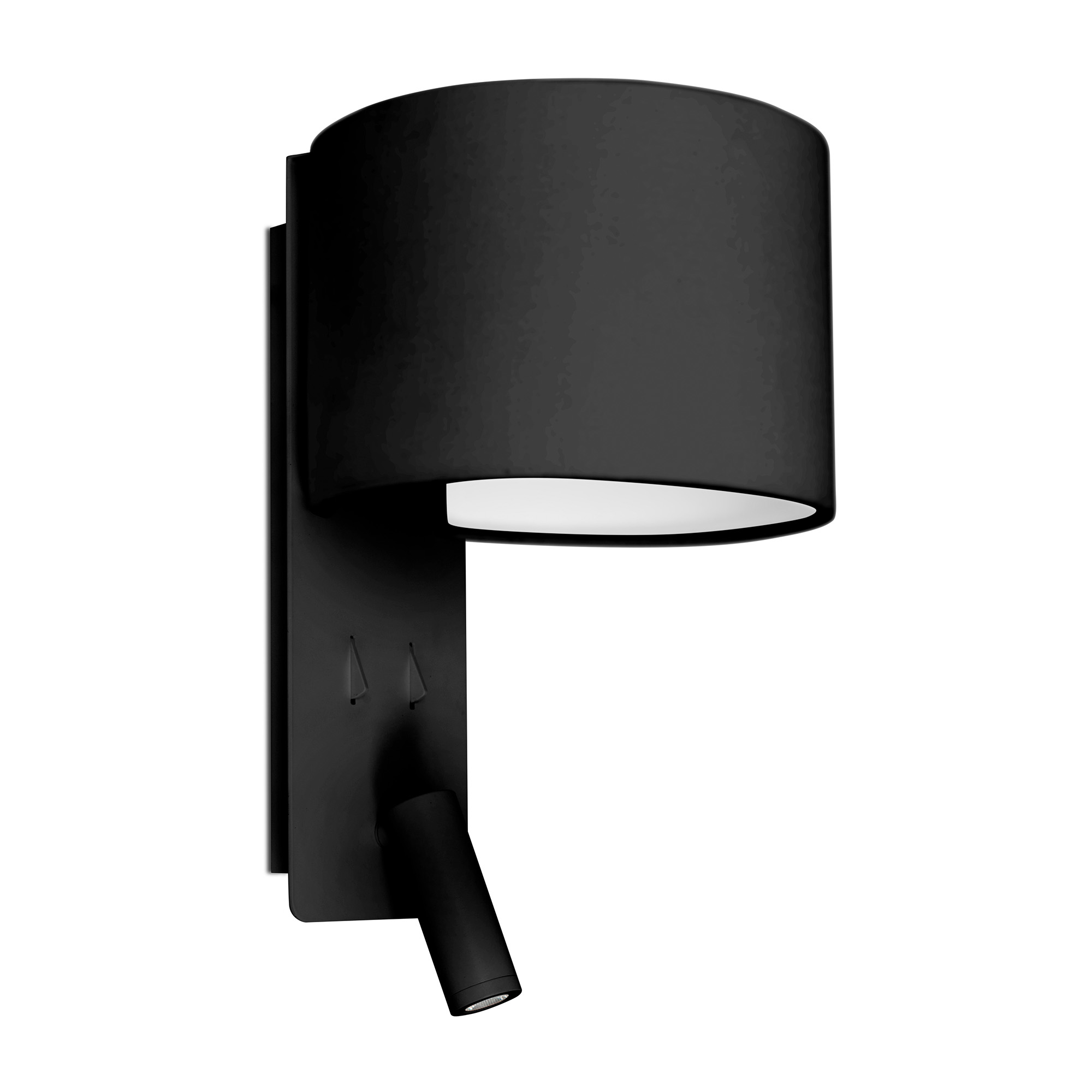Faro FOLD Wandleuchte schwarz mit LED-Leser - Produktbild 1