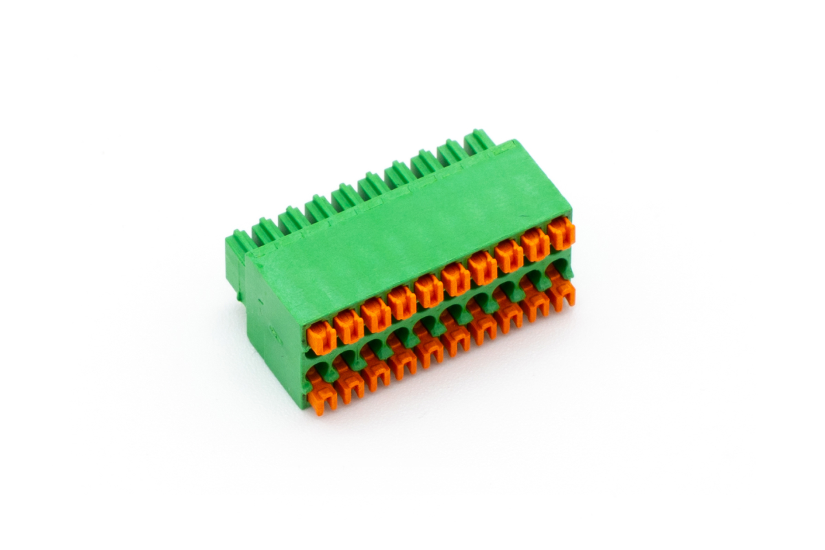 Loxone Push-Steckklemme Grün 20fach - Produktbild 1