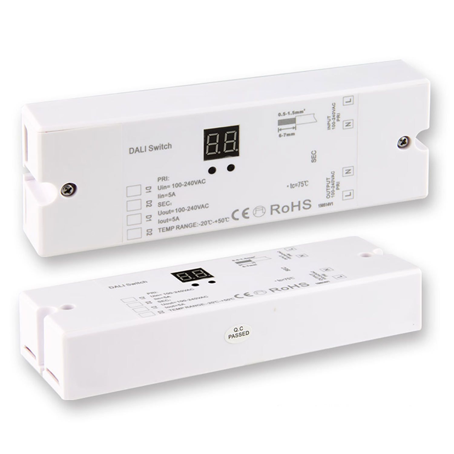 ISOLED DALI 1 Adresse Schaltrelais, 1 Kanal, 100-240V AC, 5A Schaltleistung - 1