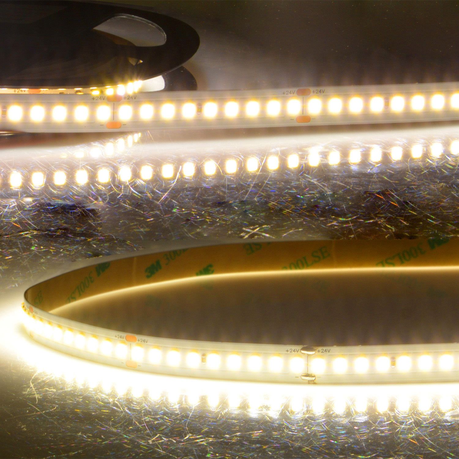 ISOLED LED HEQ830 Flexband 200 lm/W, 24V DC, 6W, IP20, 3000K, 5m Rolle, 180 LED/m - 1