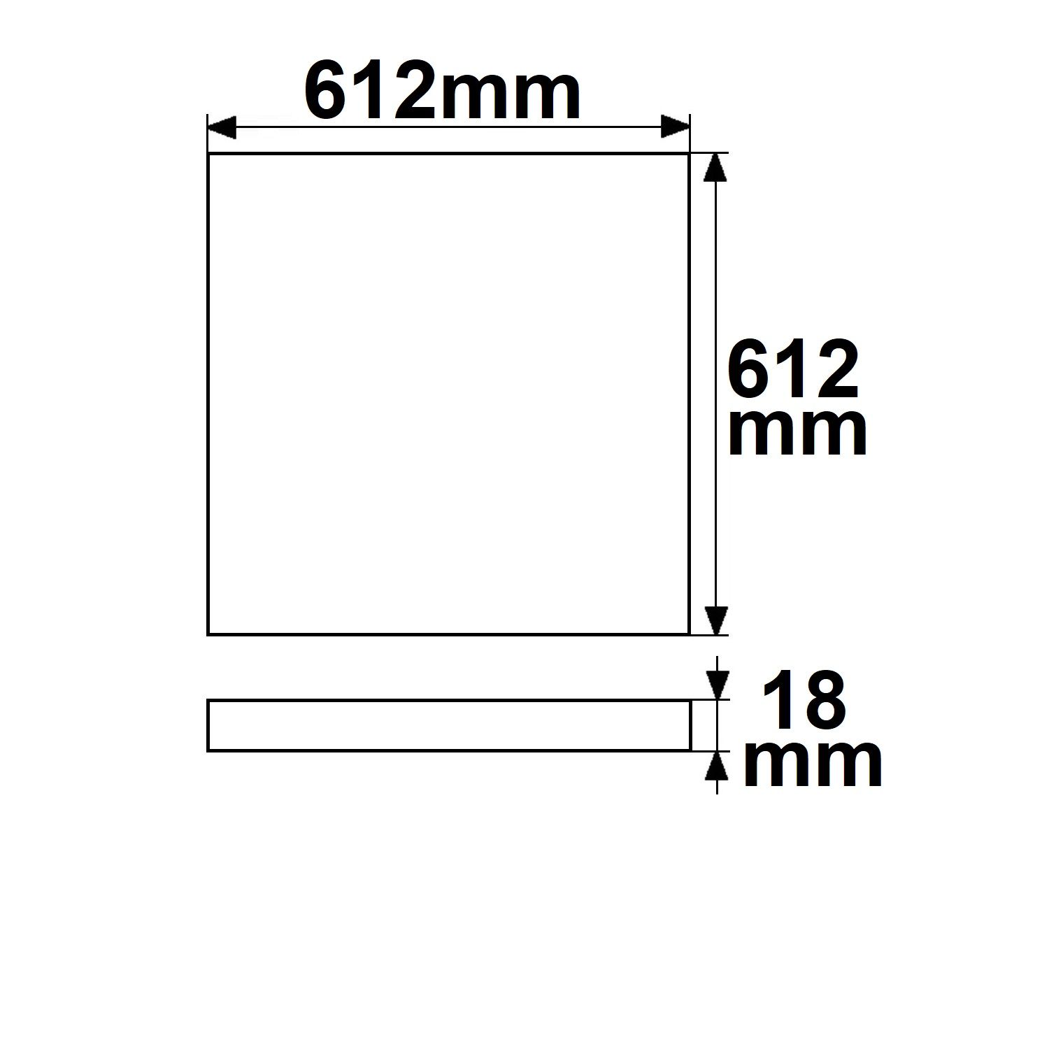 ISOLED Infrarot-Panel PREMIUM Professional 320, 612x612mm, 305W - 2