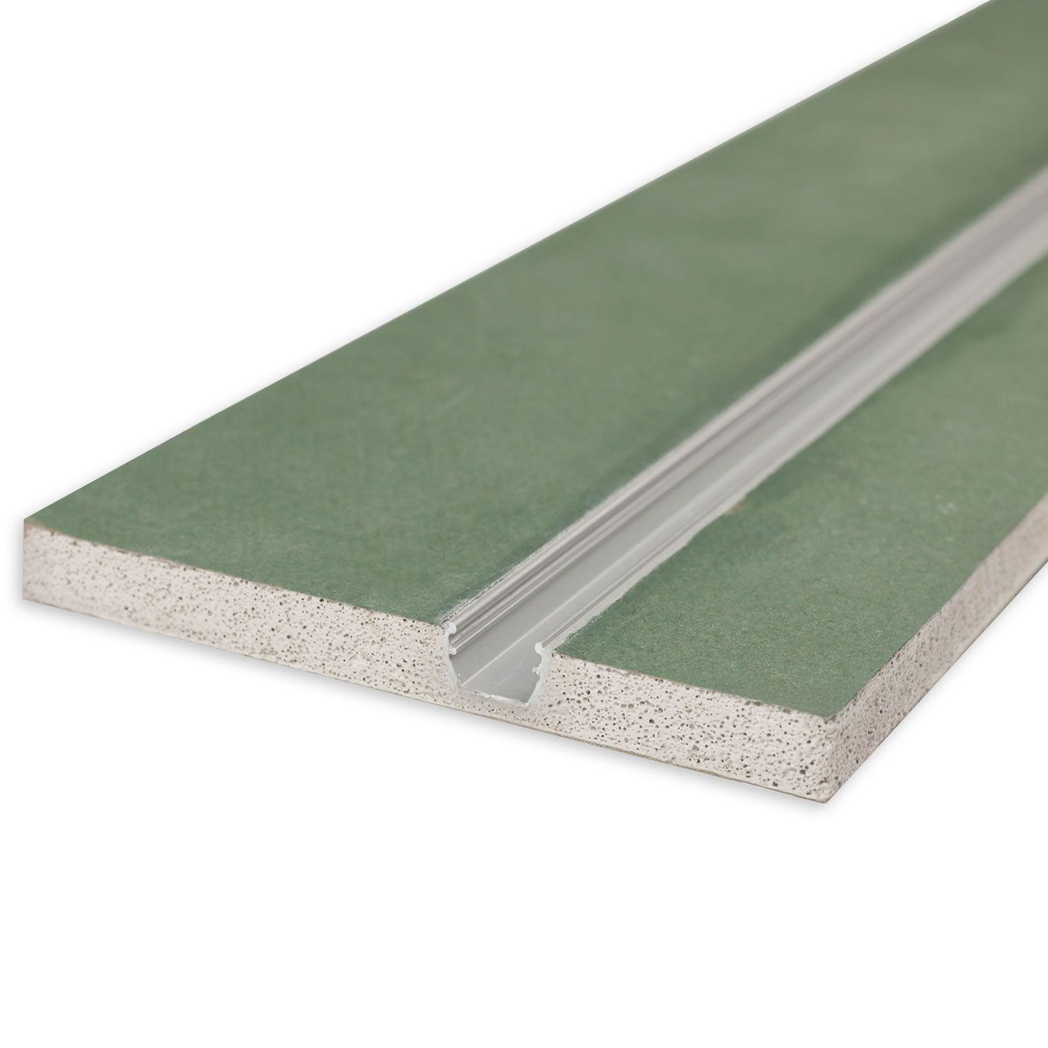 ISOLED Plaster 10 One Gipskarton-Feuchtraumplatte 12.5mm, mit Profileinsatz inkl. Schutzcover, 100cm - 5