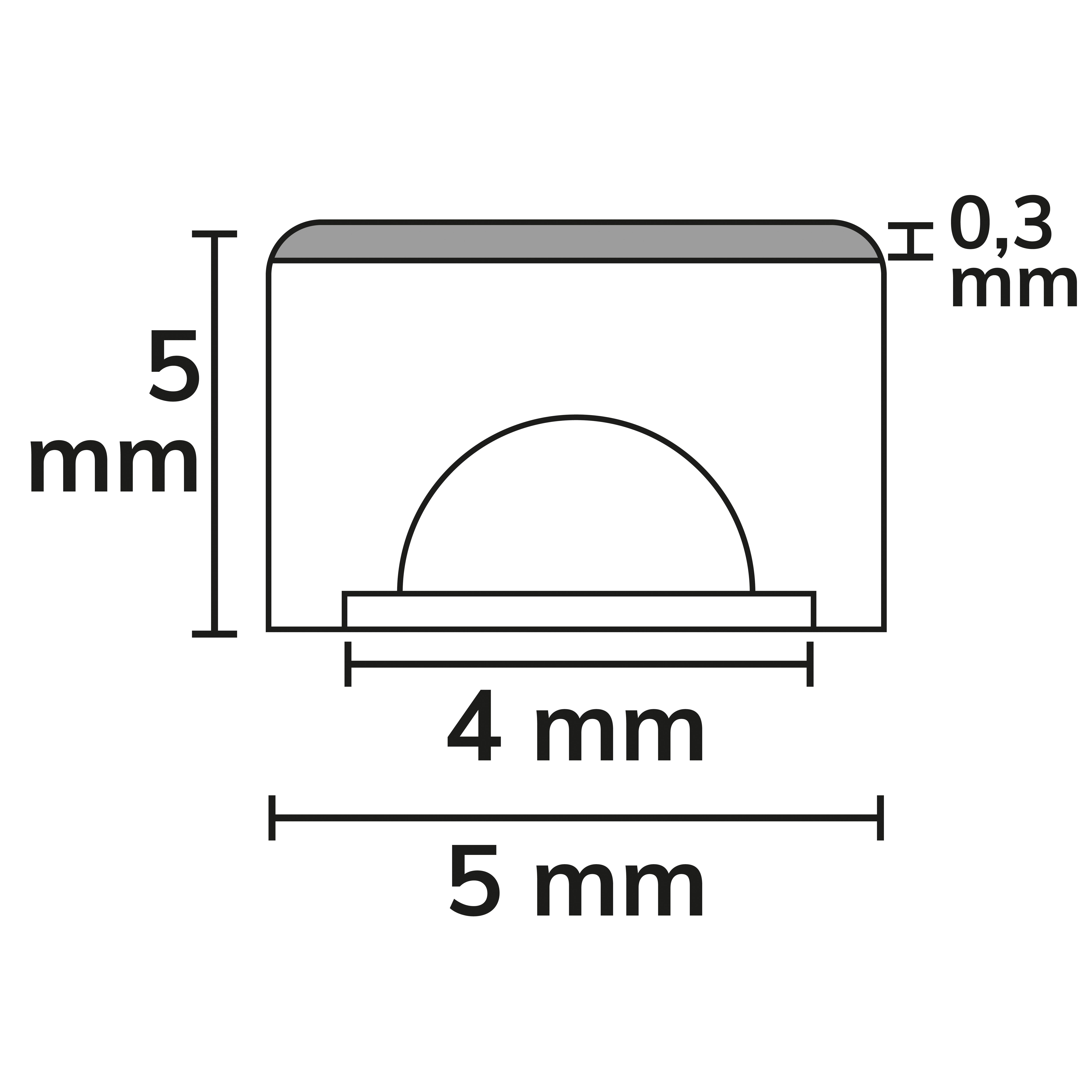 ISOLED LED NEON930 MiniCut MiniAmp Black Flexband, 24V DC, 7W, IP20, 3000K, 2.5m Rolle, 400 LED/m - 3