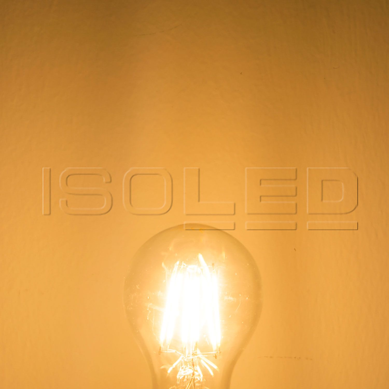 ISOLED E27 LED Birne, 5W, klar, warmweiß, dimmbar - 4