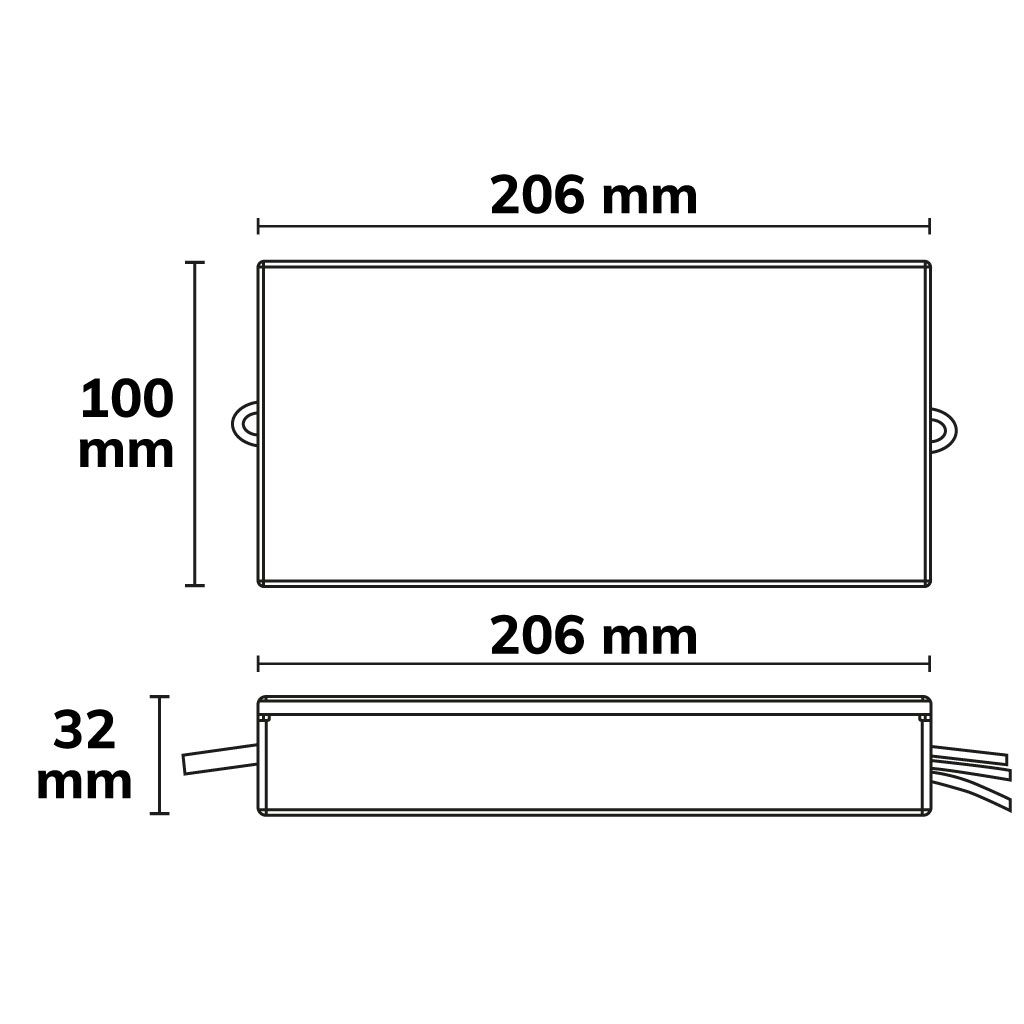 ISOLED Notstrom-Akkumodul EL-T Selftest Li-Ion 2600mAh, 15W für LED Panels (25-50V DC) - 3