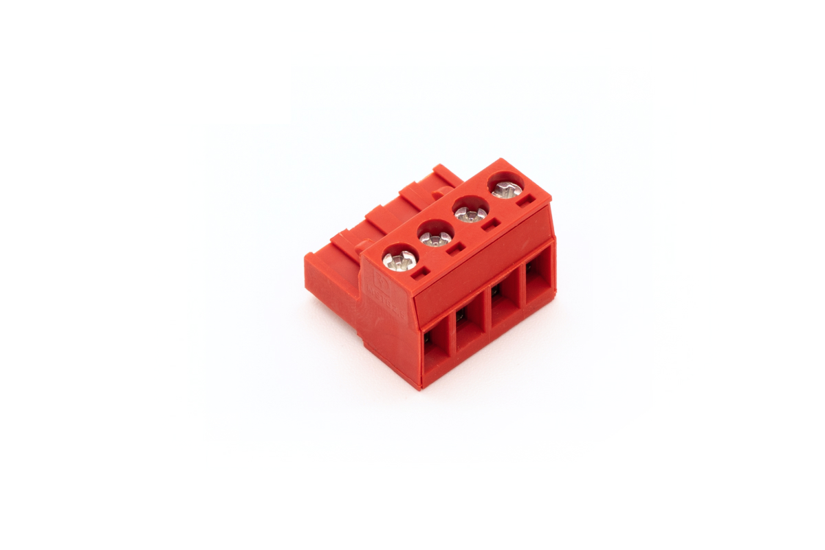 Loxone Schraub-Steckklemme Rot 4fach Loxone Schraub-Steckklemme Rot 4fach - 1