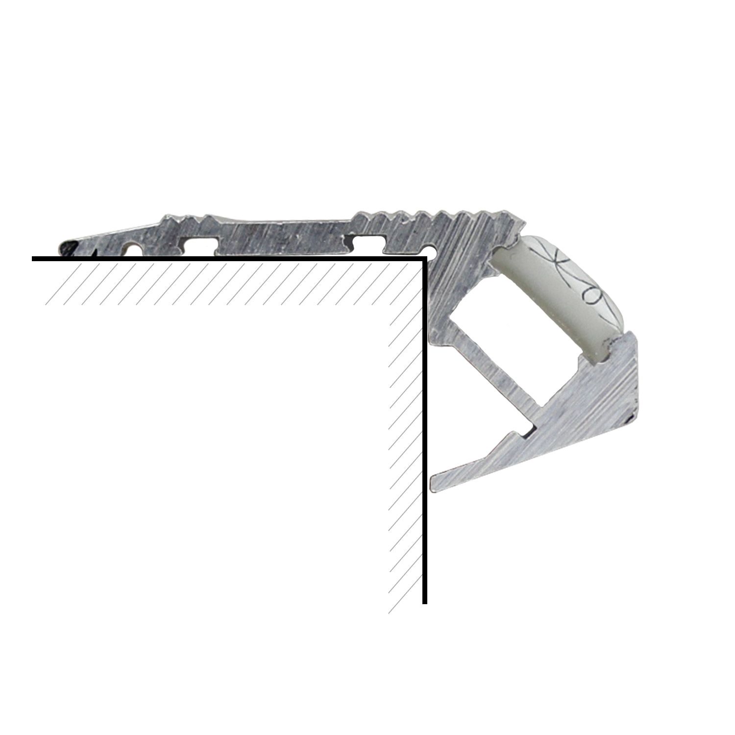ISOLED LED Treppenprofil STAIRS12, eloxiert 200cm - 2