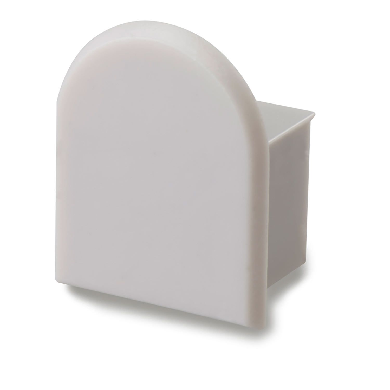 ISOLED Endkappe EC19 für SURF12 RAIL inkl. COVER5, ohne Kabelausgang, PVC, grauweiß - 1