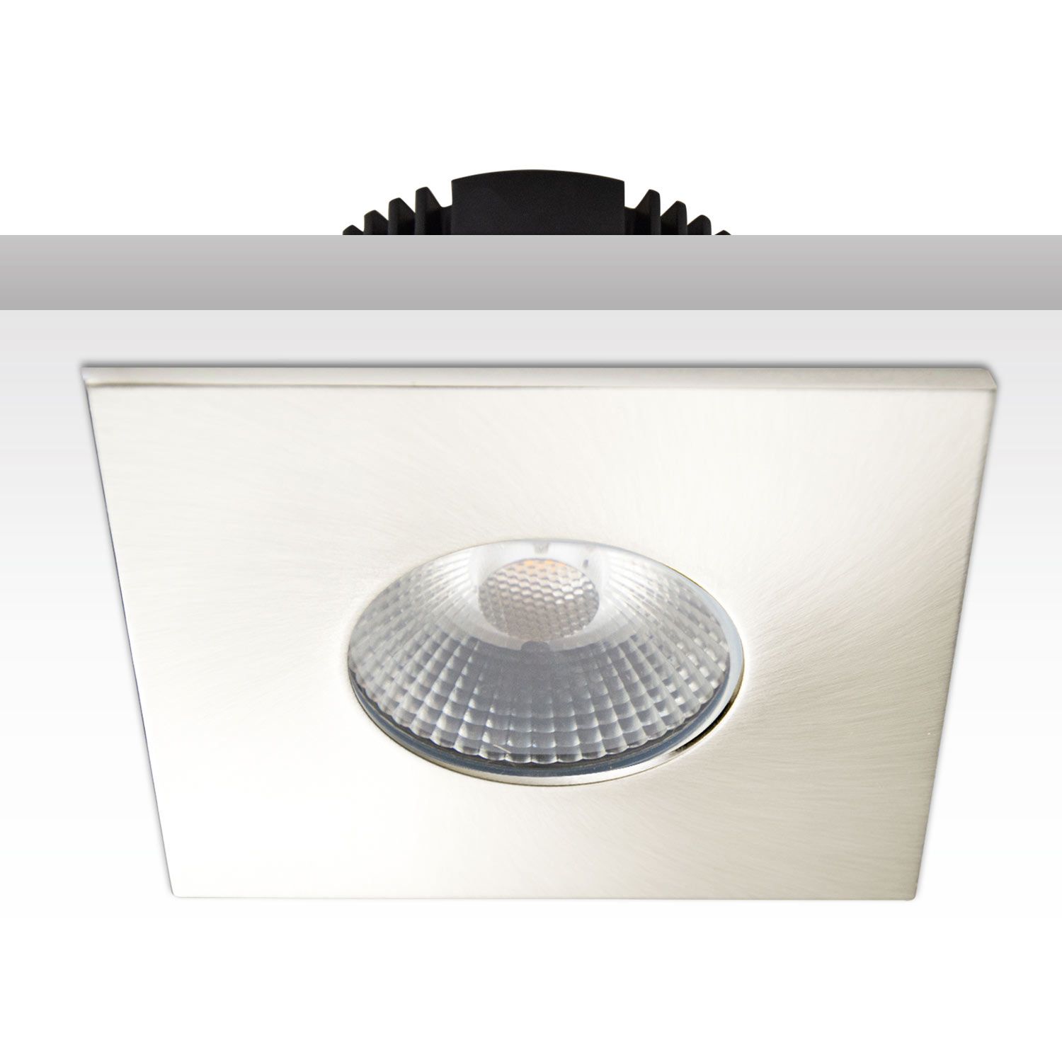 ISOLED Cover Aluminium eckig nickel gebürstet für Sys-68 - 2