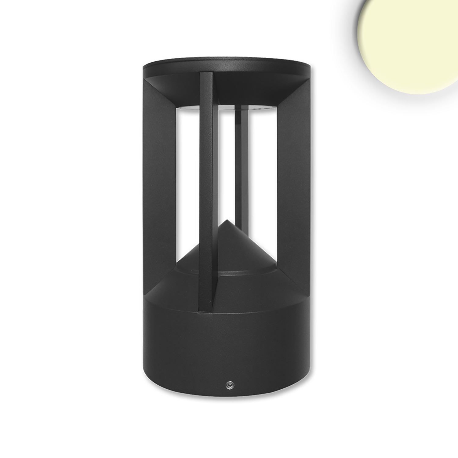 ISOLED LED Leuchte Poller-4, 9W, sandschwarz, warmweiß - 1