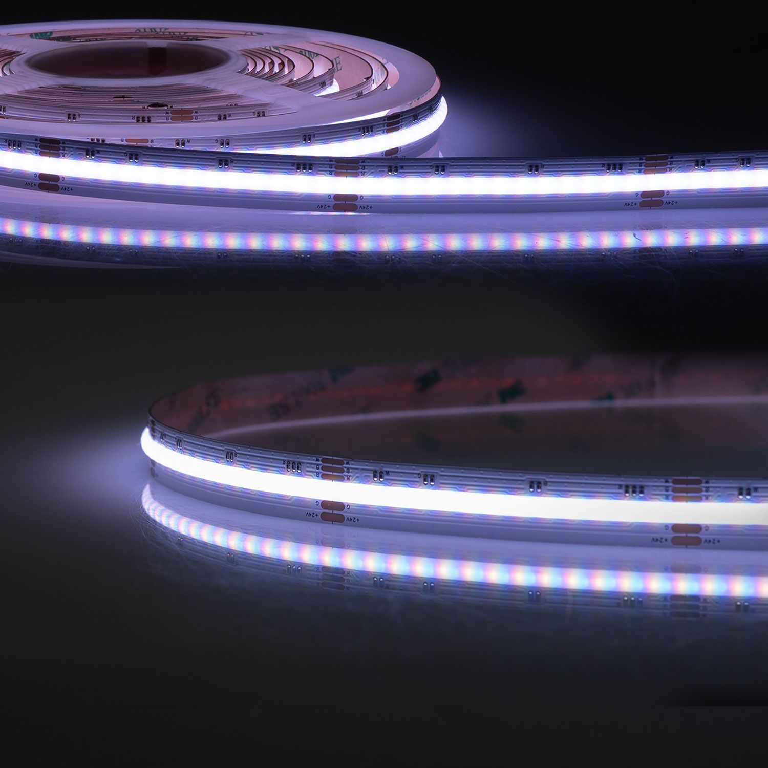 ISOLED LED COB RGB+2700K Linear Flexband, 24V DC, 20W, IP20, 5m Rolle, 896 LED/m ISOLED LED COB RGB+2700K Linear Flexband, 24V DC, 20W, IP20, 5m Rolle, 896 LED/m - 1