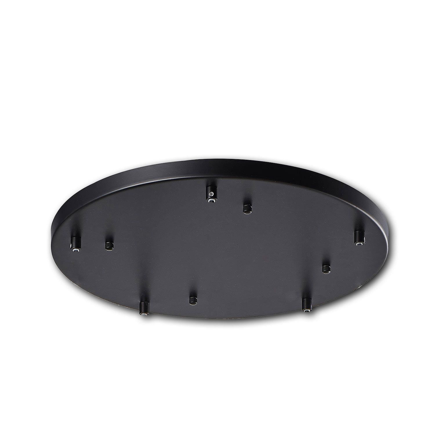 ISOLED Deckenbaldachin rund, schwarz, für 5-Fachabhängung - 1