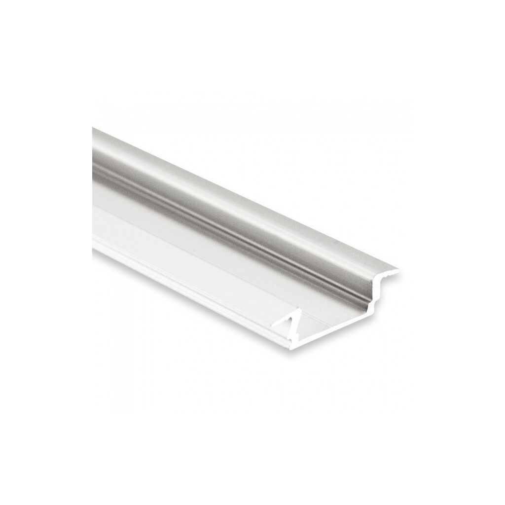 Emilum PL8 LED EINBAU-Profil 200 cm, flach Flügel, LED Stripes max. 12 mm - Produktbild 1