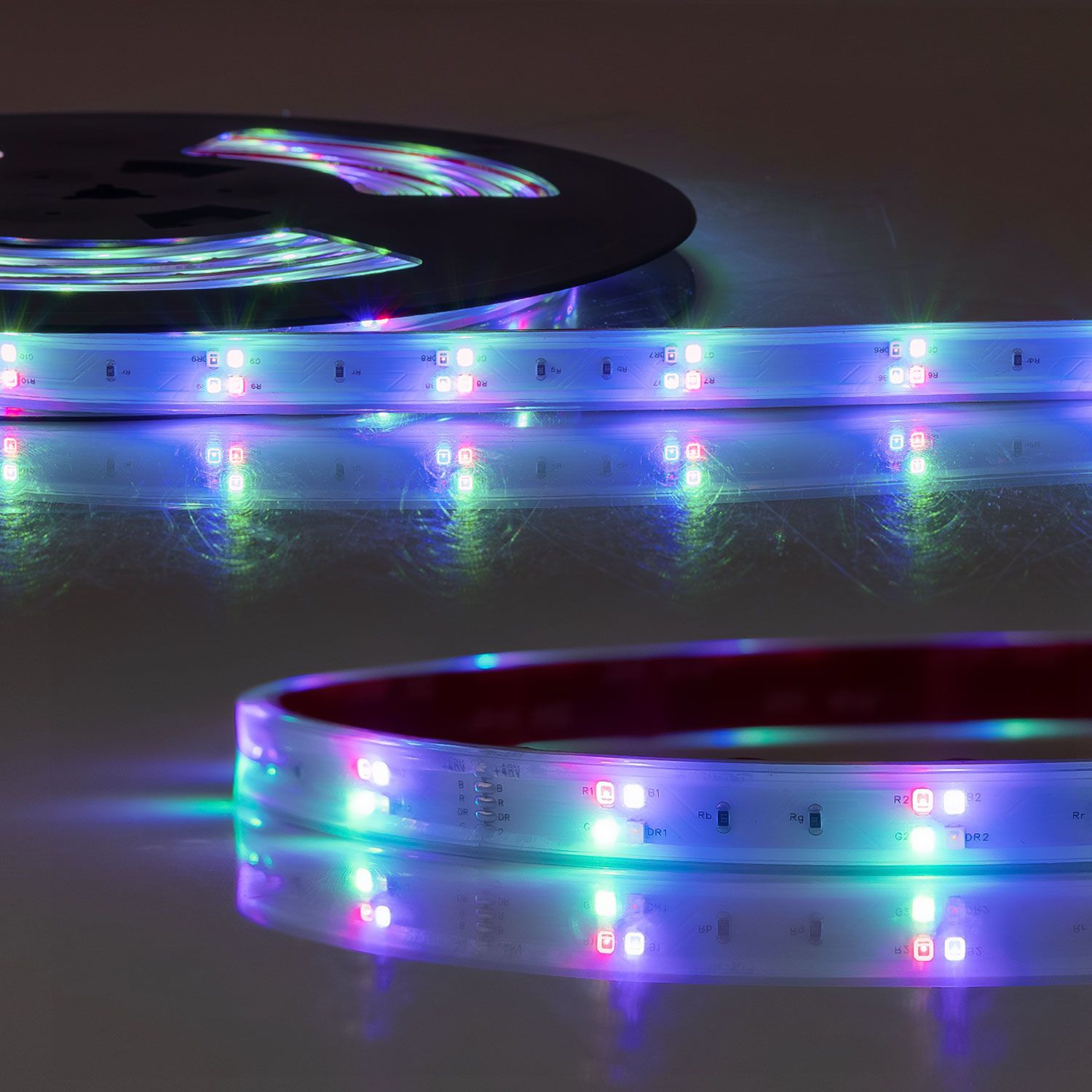 ISOLED LED GROW Flexband, 48V DC, 17W/m, IP67, PPF 15,1 µmol/s, 5m Rolle, 50cm Trennstelle, 4x24 LED/m ISOLED LED GROW Flexband, 48V DC, 17W/m, IP67, PPF 15,1 µmol/s, 5m Rolle, 50cm Trennstelle, 4x24 LED/m - 1