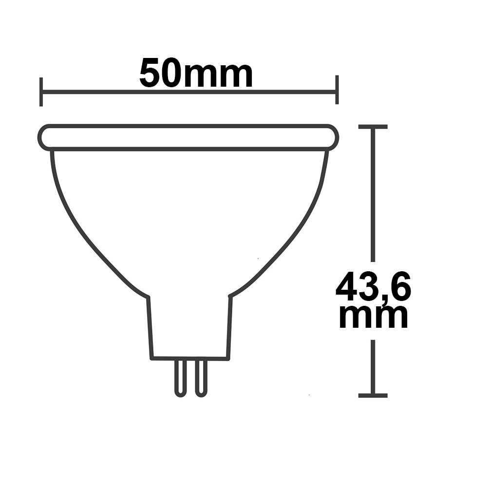 ISOLED MR16 LED Strahler 3,5W, 270°, opal, warmweiß - 3