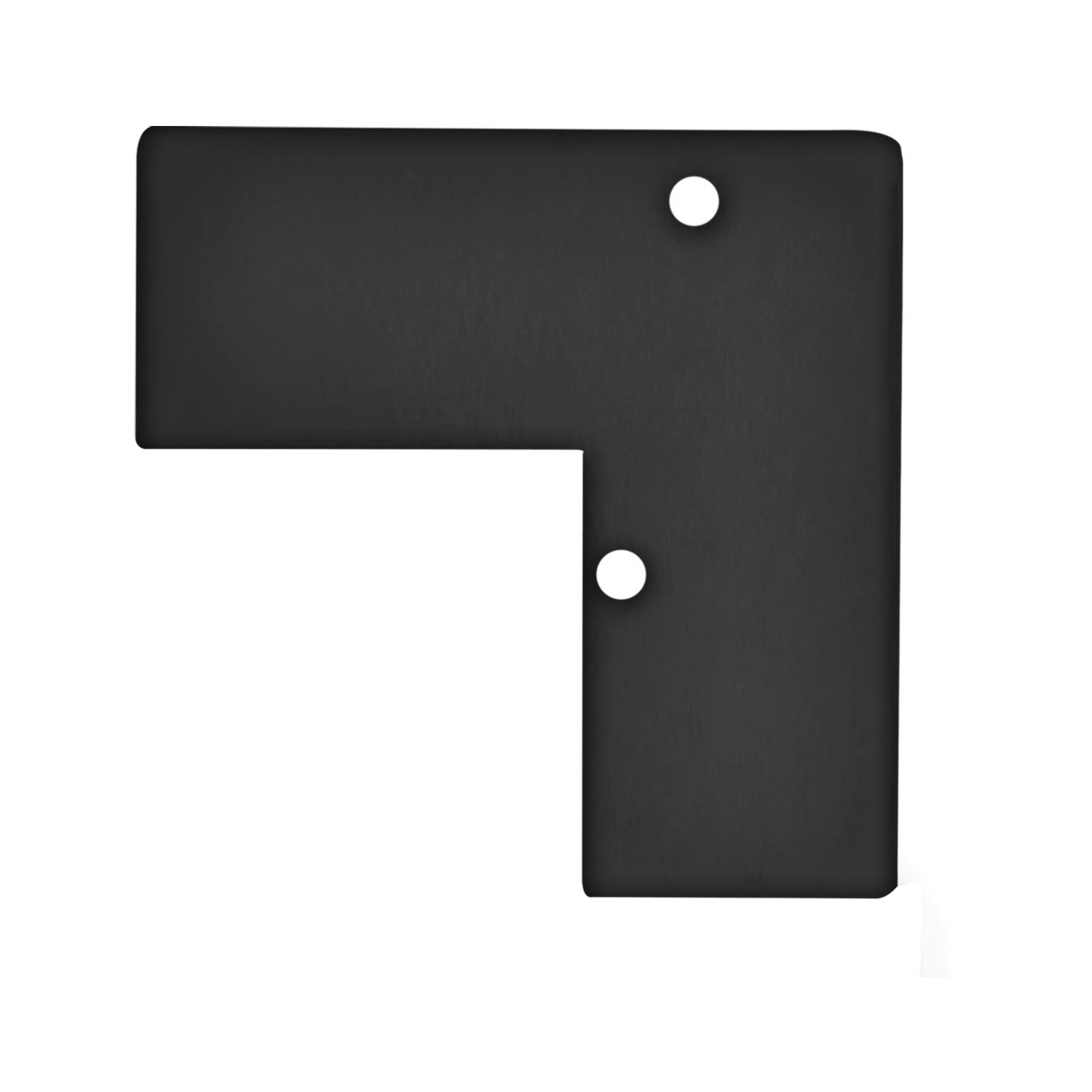 ISOLED Endkappe EC93 Aluminium schwarz RAL 9005 für Profil HIDE ANGLE inkl. Schrauben - 1