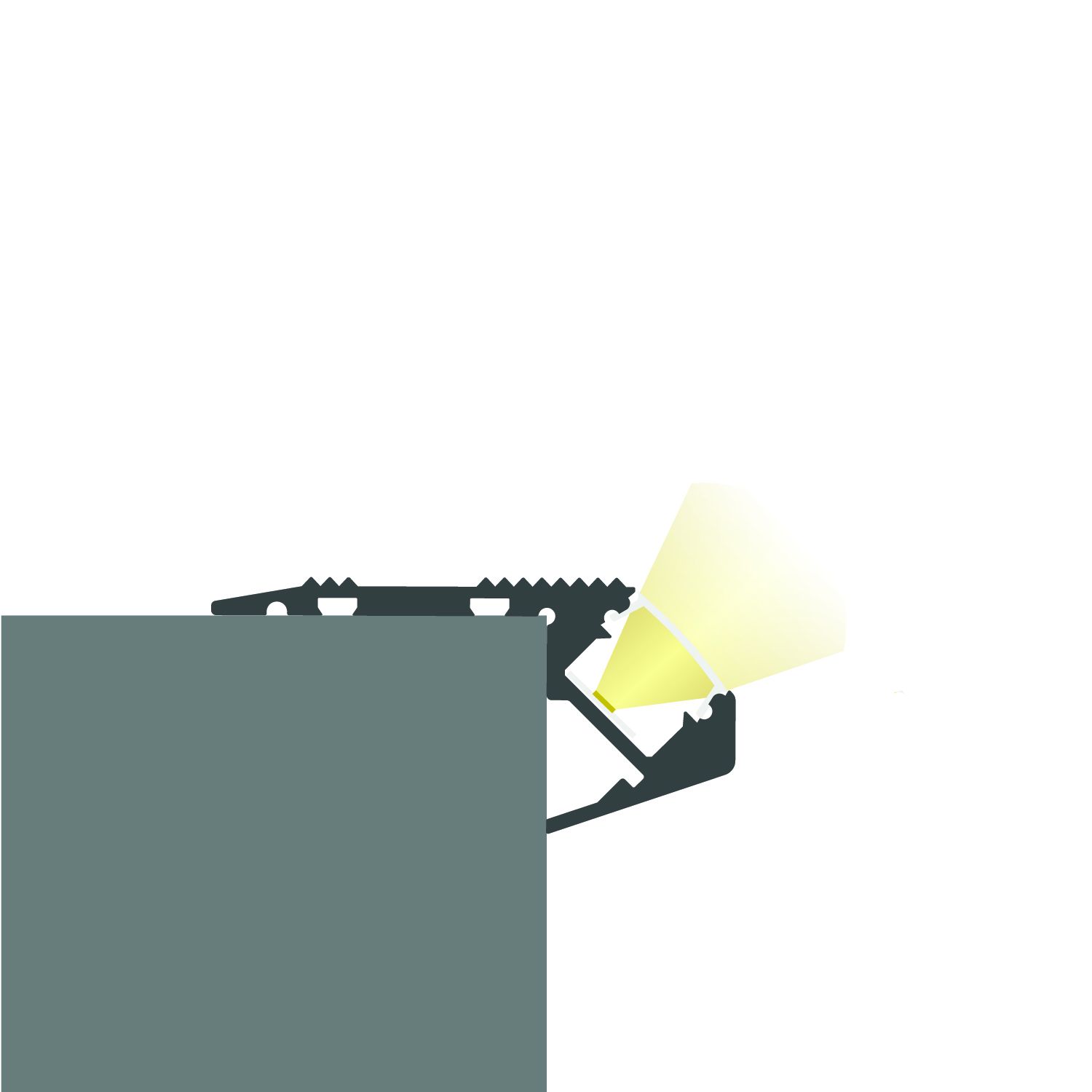 ISOLED LED Treppenprofil STAIRS12, eloxiert 200cm - 6