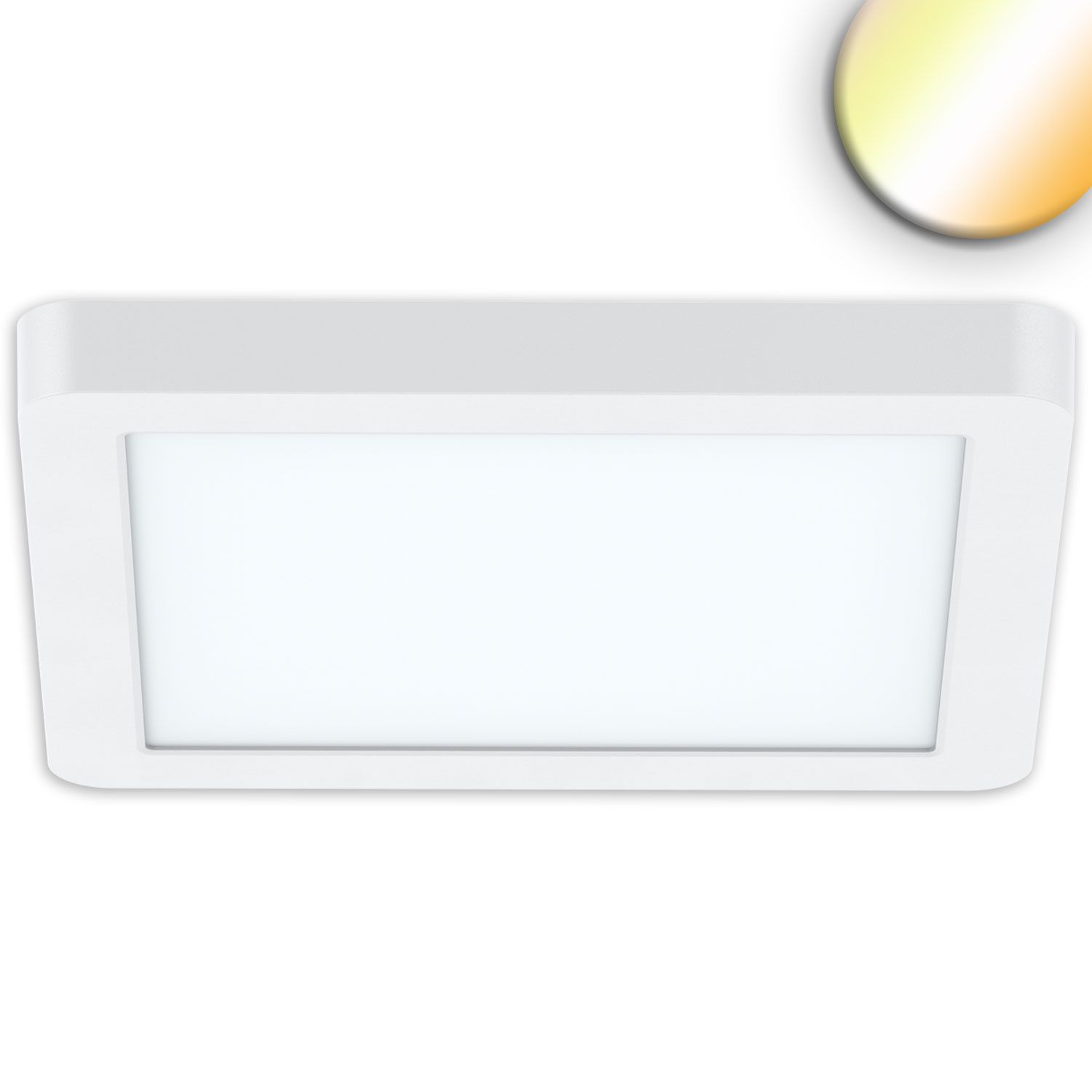 ISOLED LED Aufbau/Einbauleuchte Flex Pro 300x300, 22W, weiß, 120lm/W, 3000|3500|4000K, dimmbar - 1