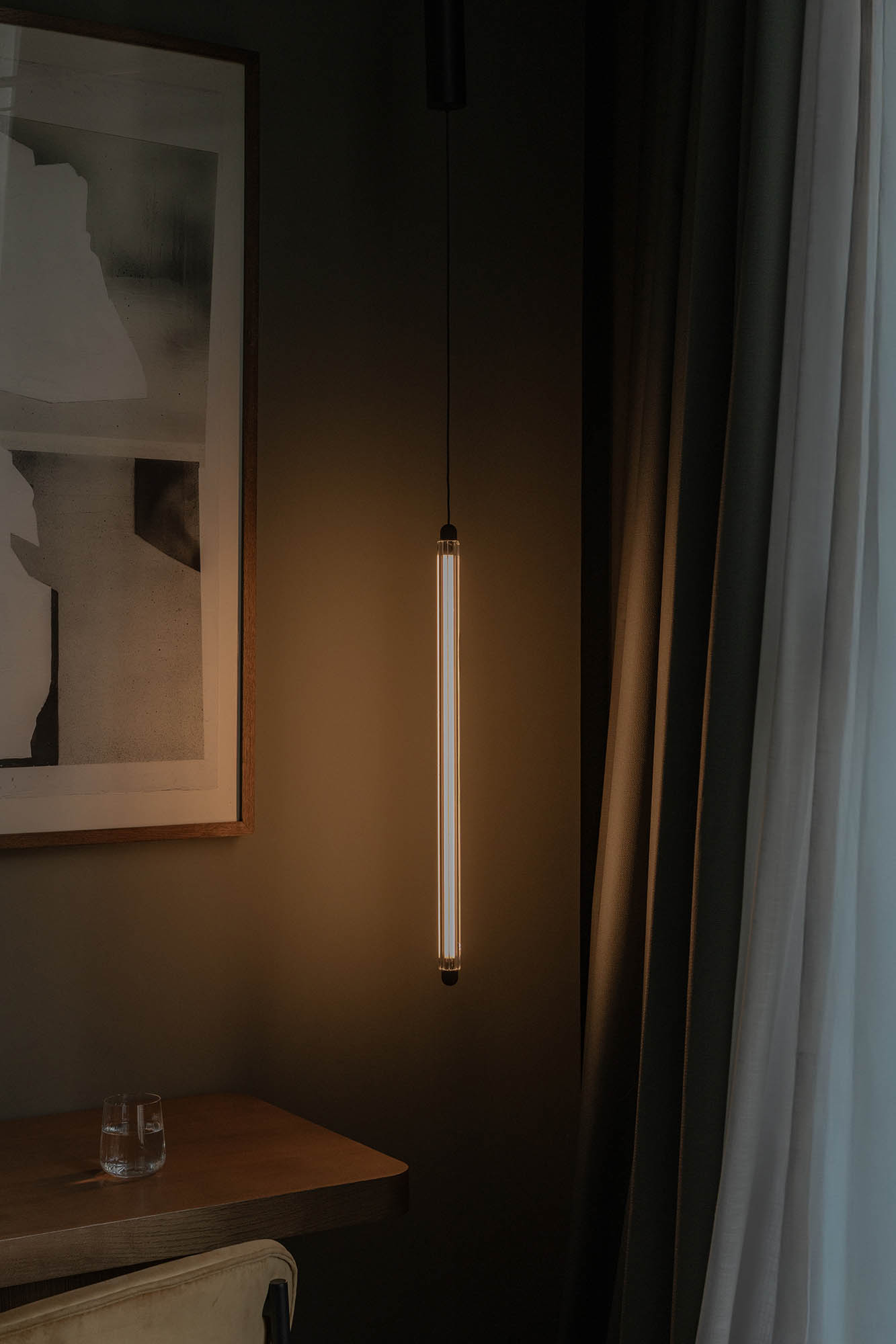 Faro LUMINA 600 1L Pendelleuchte schwarz 12W 2200K DALI - 2