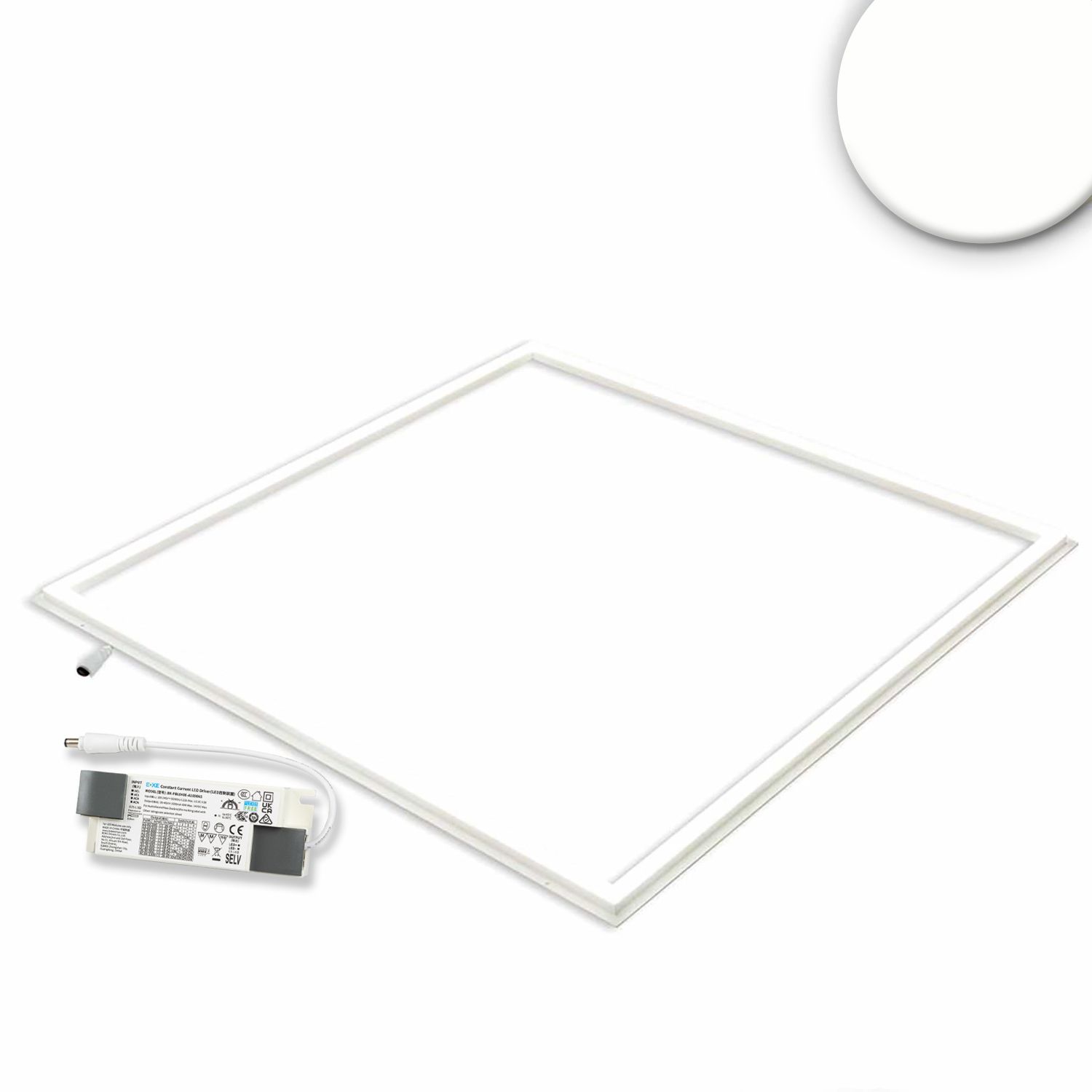 ISOLED LED Panel Frame 600, 40W, neutralweiß, PowerSwitch 21-40W - 1