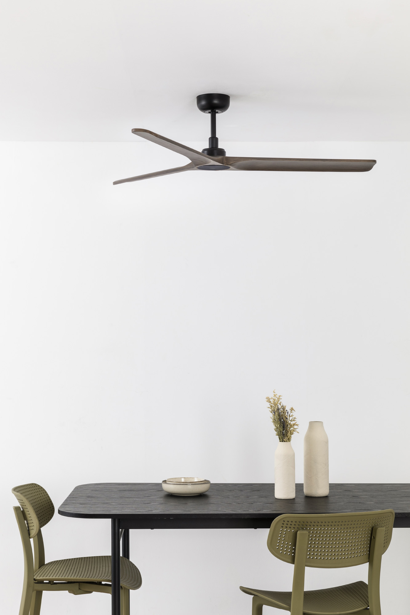 Faro HEYWOOD L Ventilator schwarz/nussbaum - 2