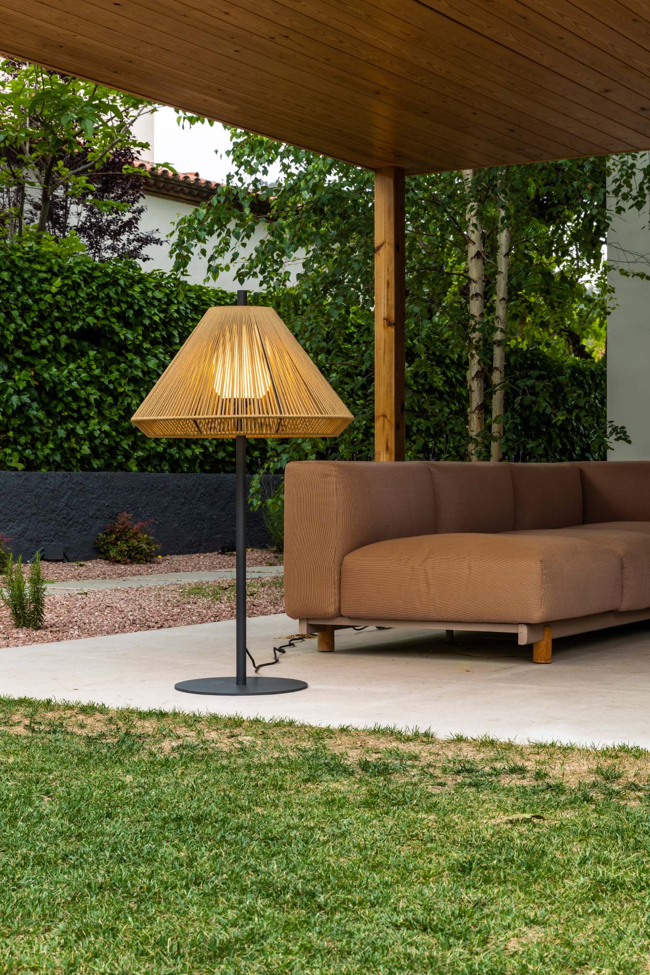 Faro SAIGON OUT C70 ocker weiß Stehlampe 1M - 3