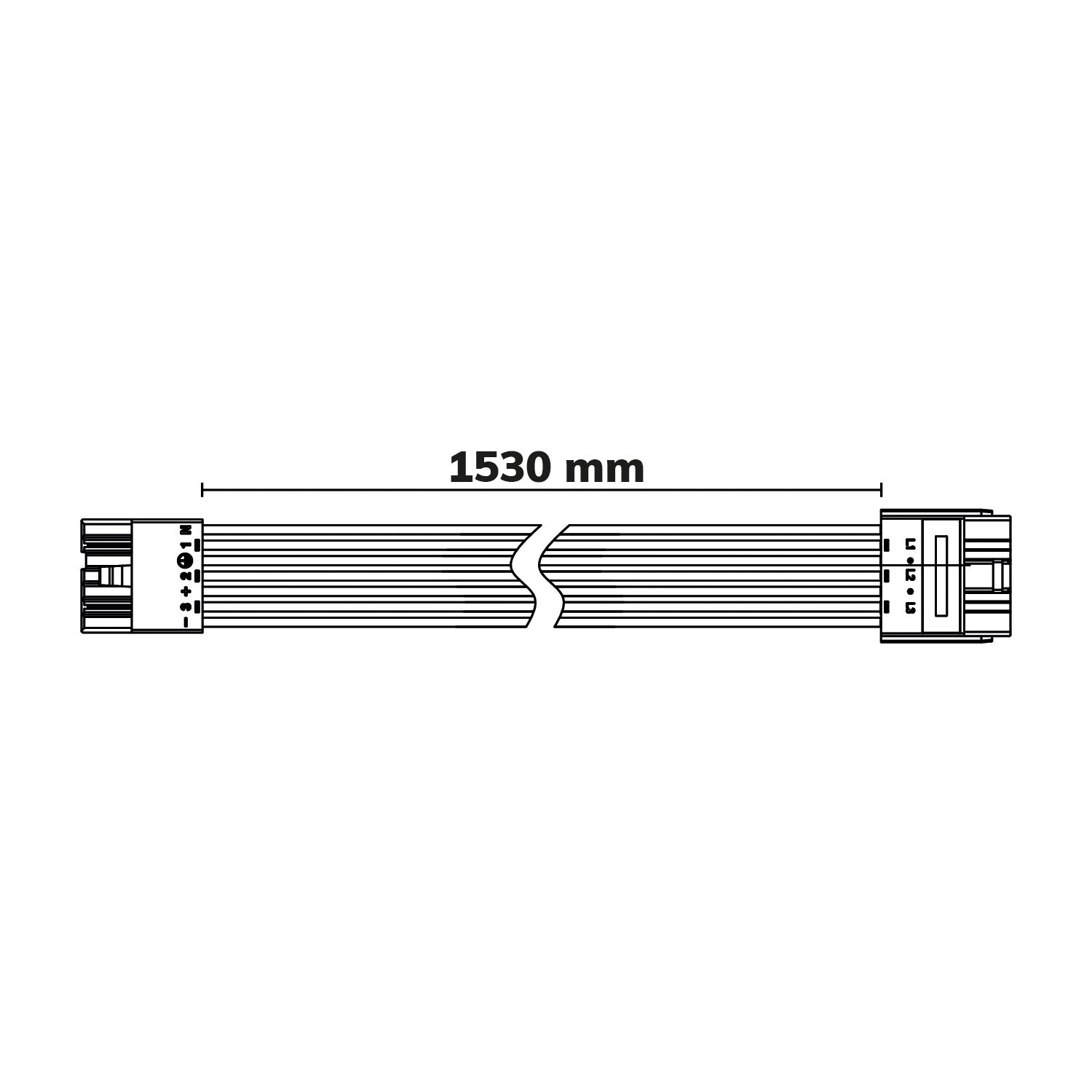 ISOLED FastFix LED Linearsystem R PRO Modul Verlängerungskabel 1,5m, 7-polig female - 2