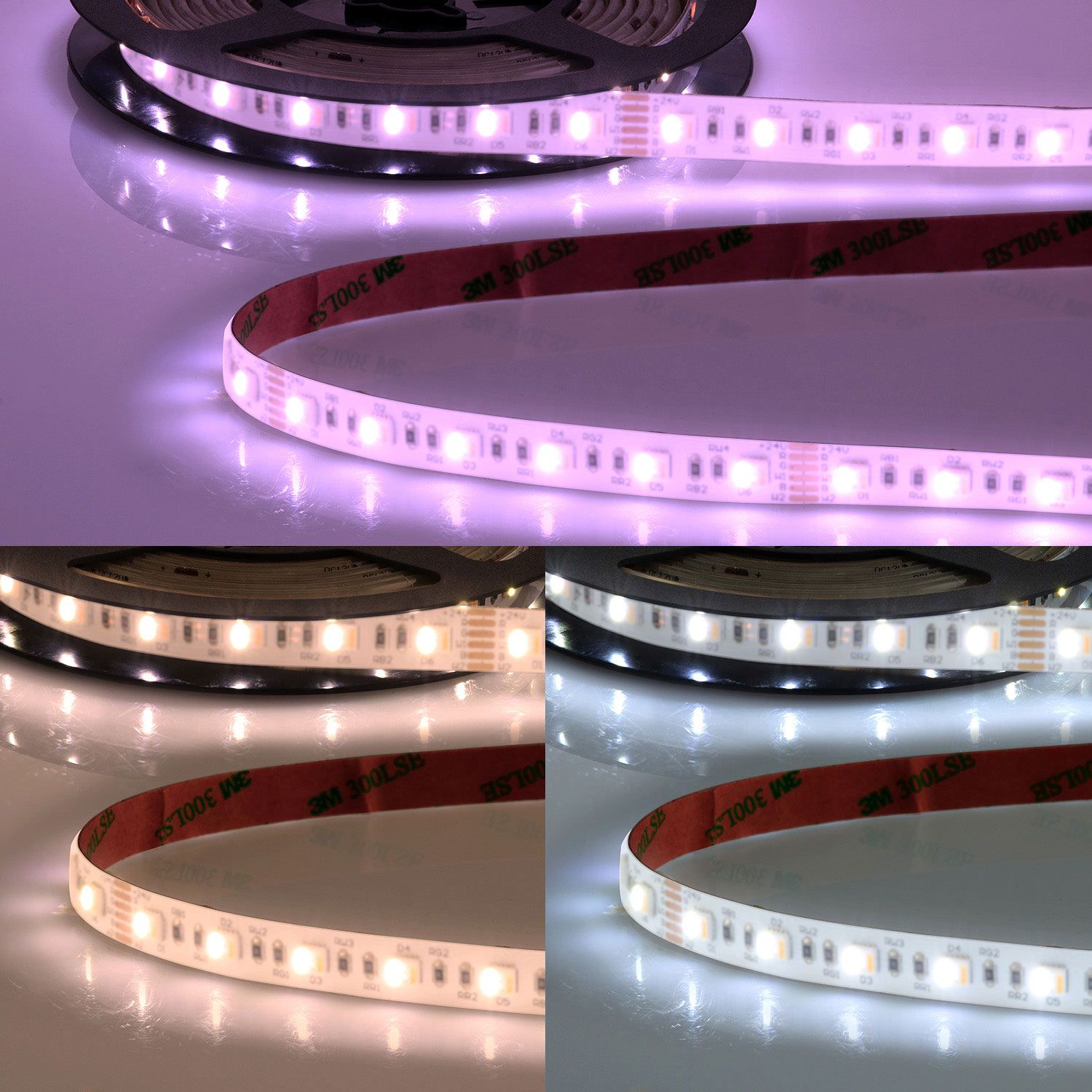ISOLED LED AQUA RGB+WW+KW CCT Flexband, 24V DC, 22W, IP68, 5in1 Chip, 5m Rolle, 60 LED/m ISOLED LED AQUA RGB+WW+KW CCT Flexband, 24V DC, 22W, IP68, 5in1 Chip, 5m Rolle, 60 LED/m - 1