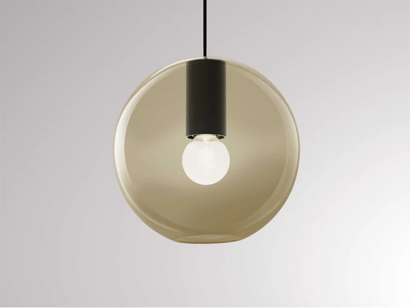 Molto Luce LOON MINI BALL VOLARE (schwarz/amber) - 1
