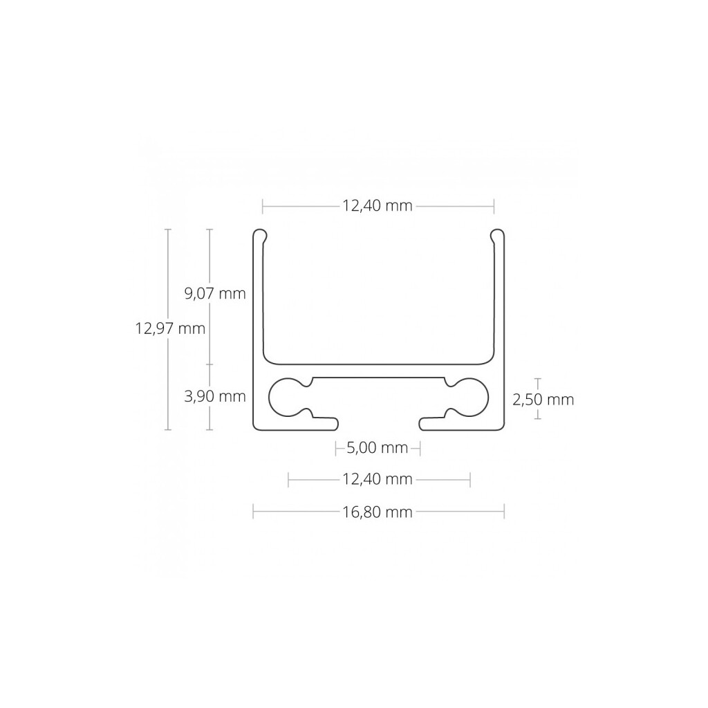 Emilum PL10 LED AUFBAU-Profil Kabel-Universalkanal für PL-Serie 200 cm - Produktbild 2