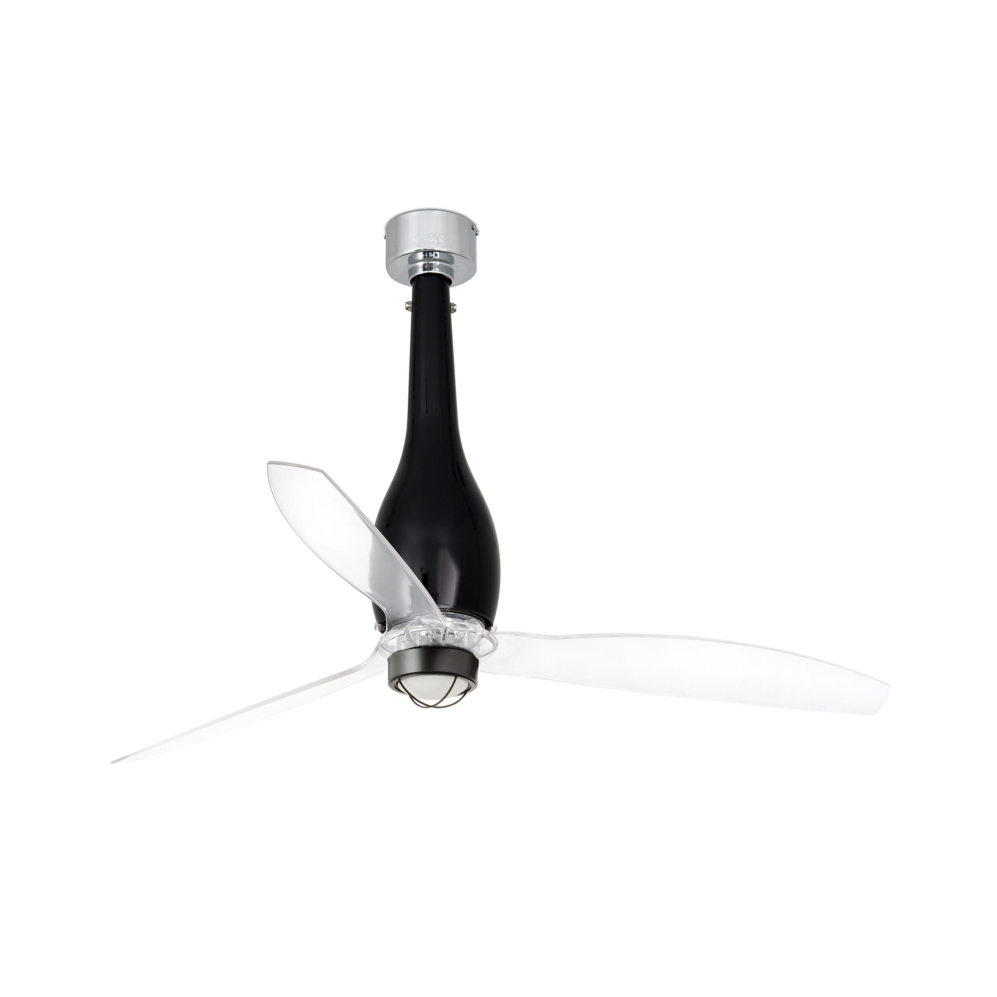 Faro ETERFAN M LED-Ventilator schwarz glänzend/transparent 3000K - 1